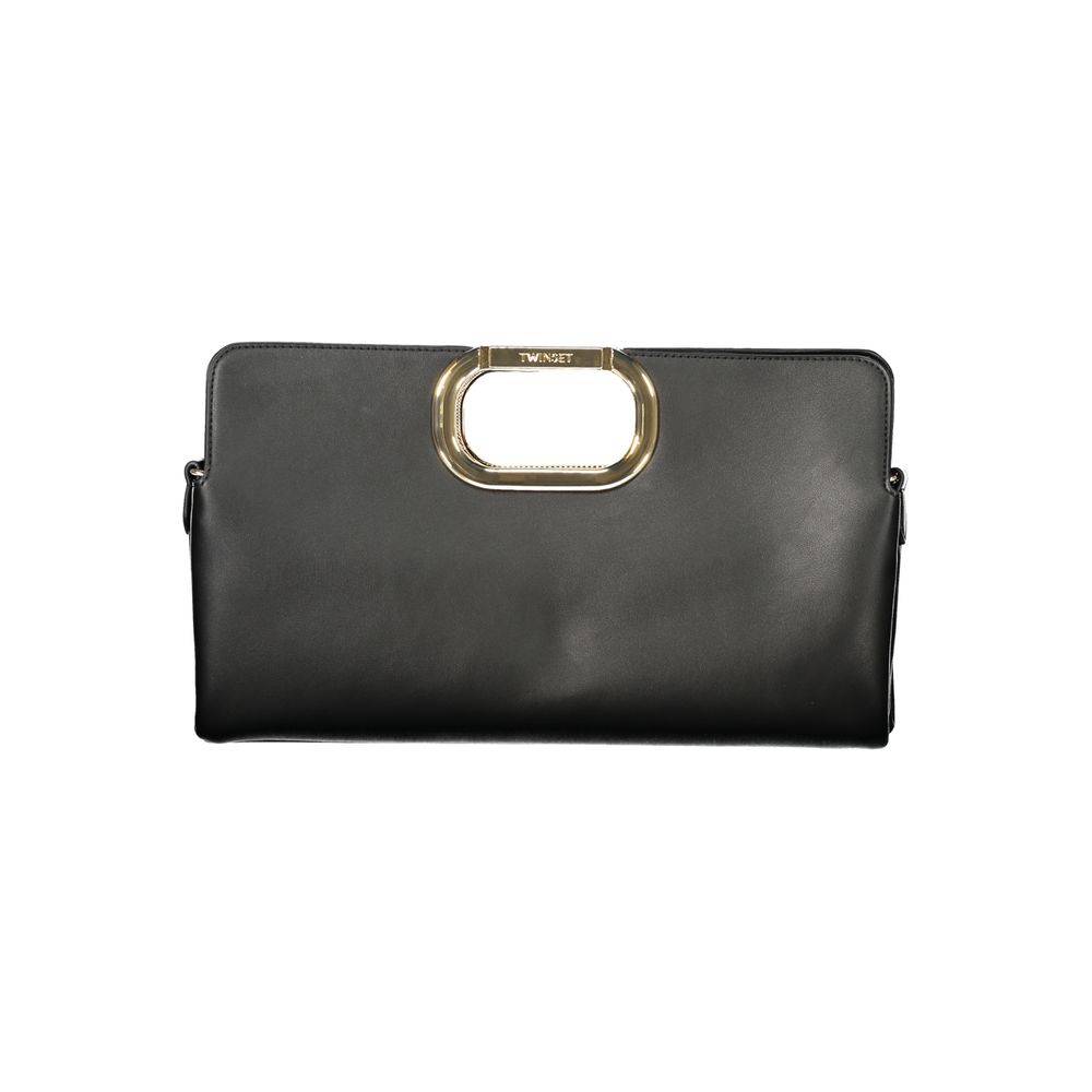 Twinset Schwarze Handtasche aus Polyethylen