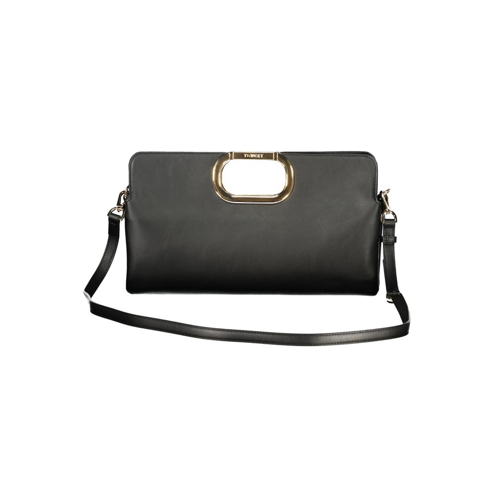 Twinset Schwarze Handtasche aus Polyethylen