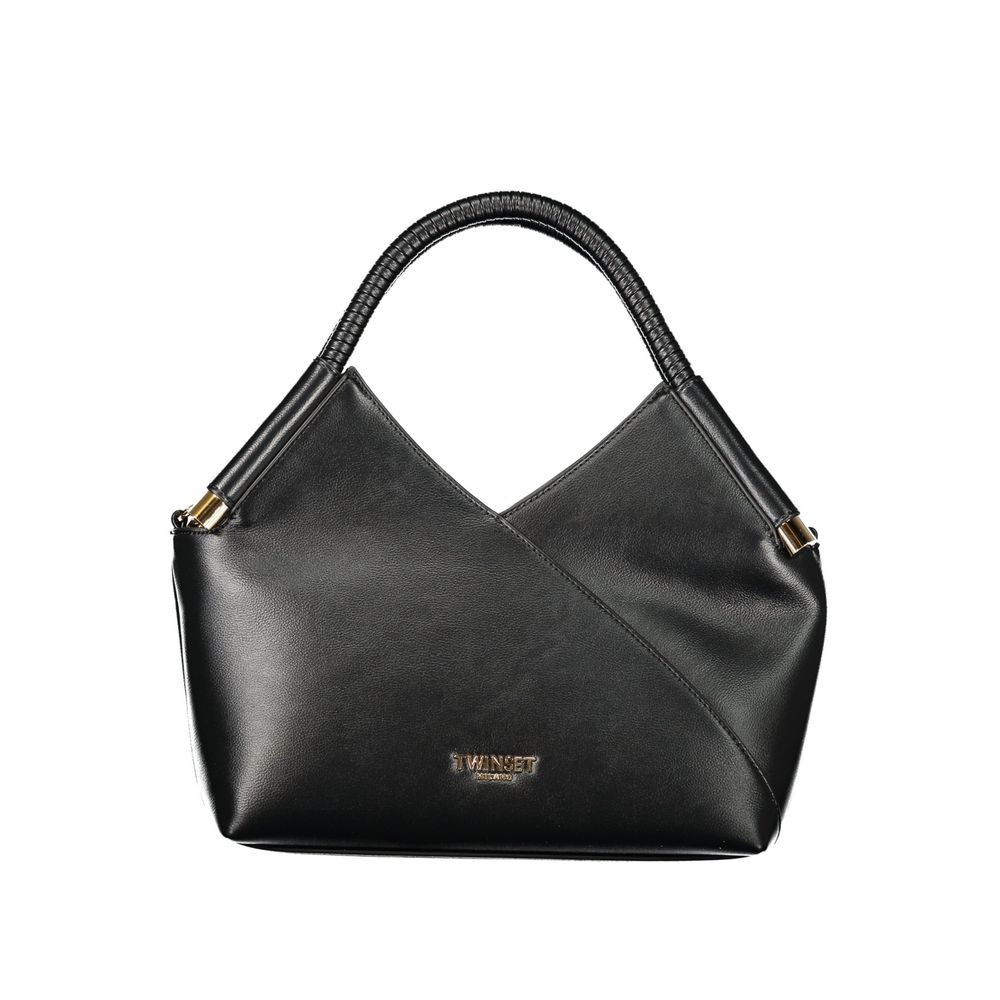 Twinset Schwarze Handtasche aus Polyethylen