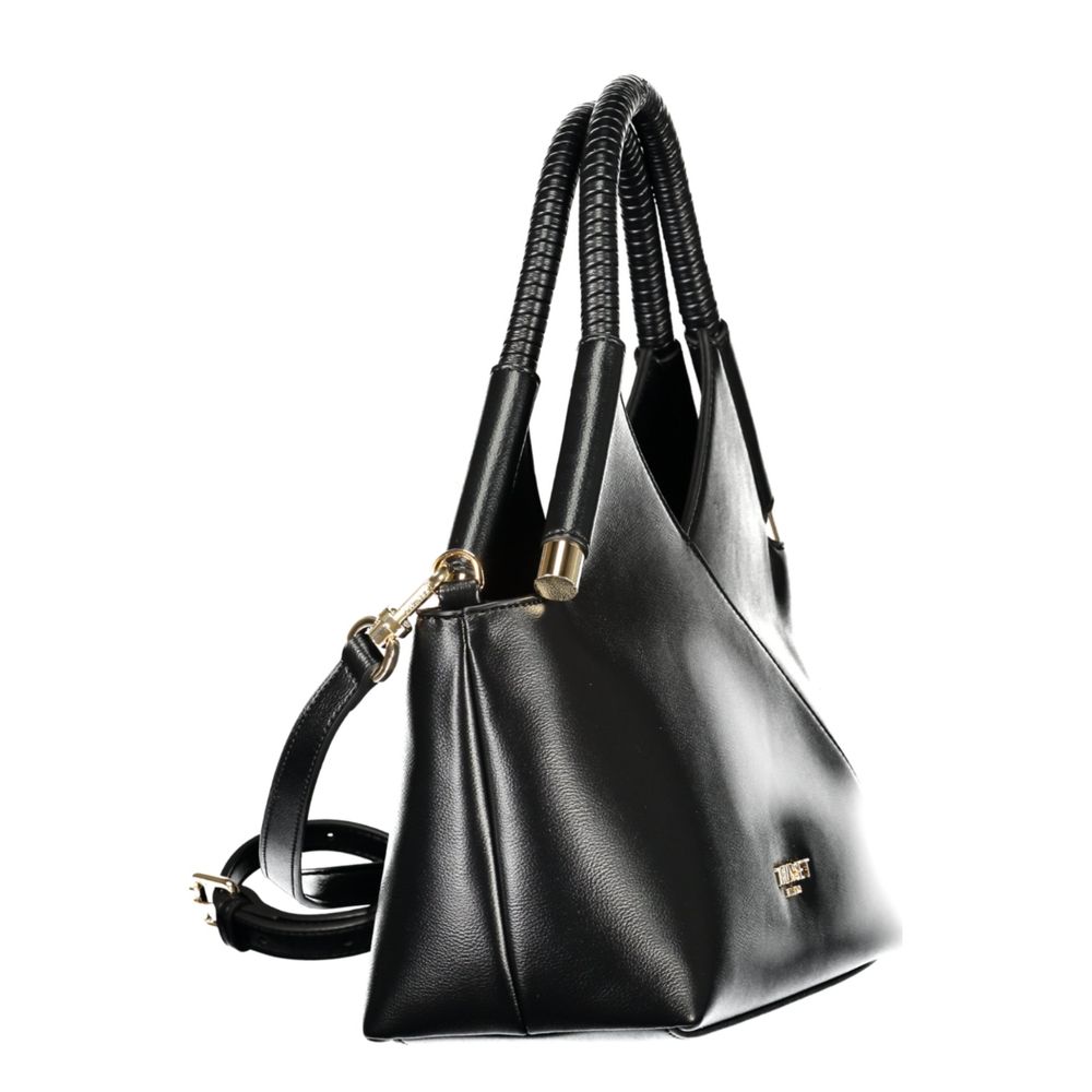 Twinset Schwarze Handtasche aus Polyethylen