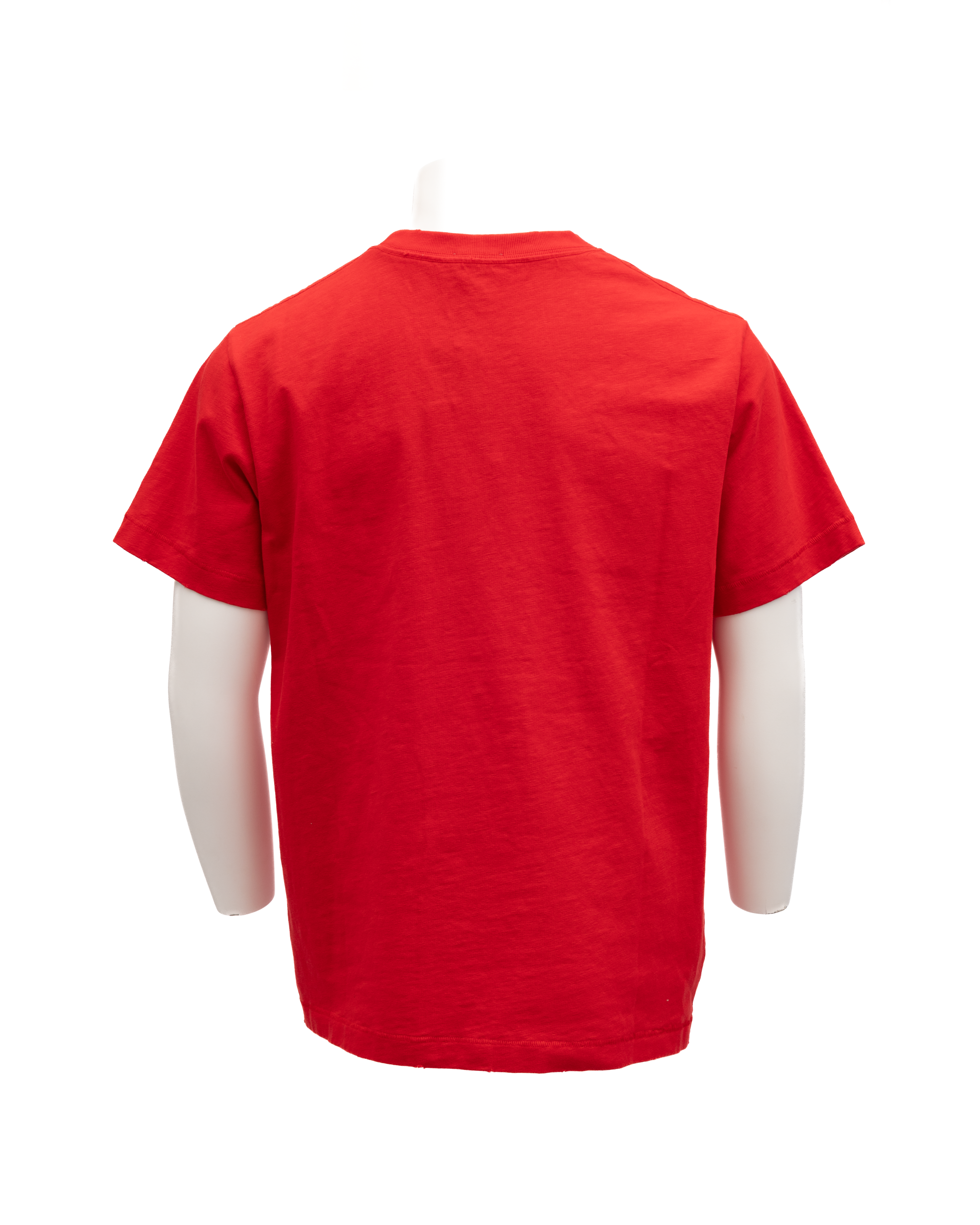 Dior Rotes Baumwoll-T-Shirt mit Rundhalsausschnitt