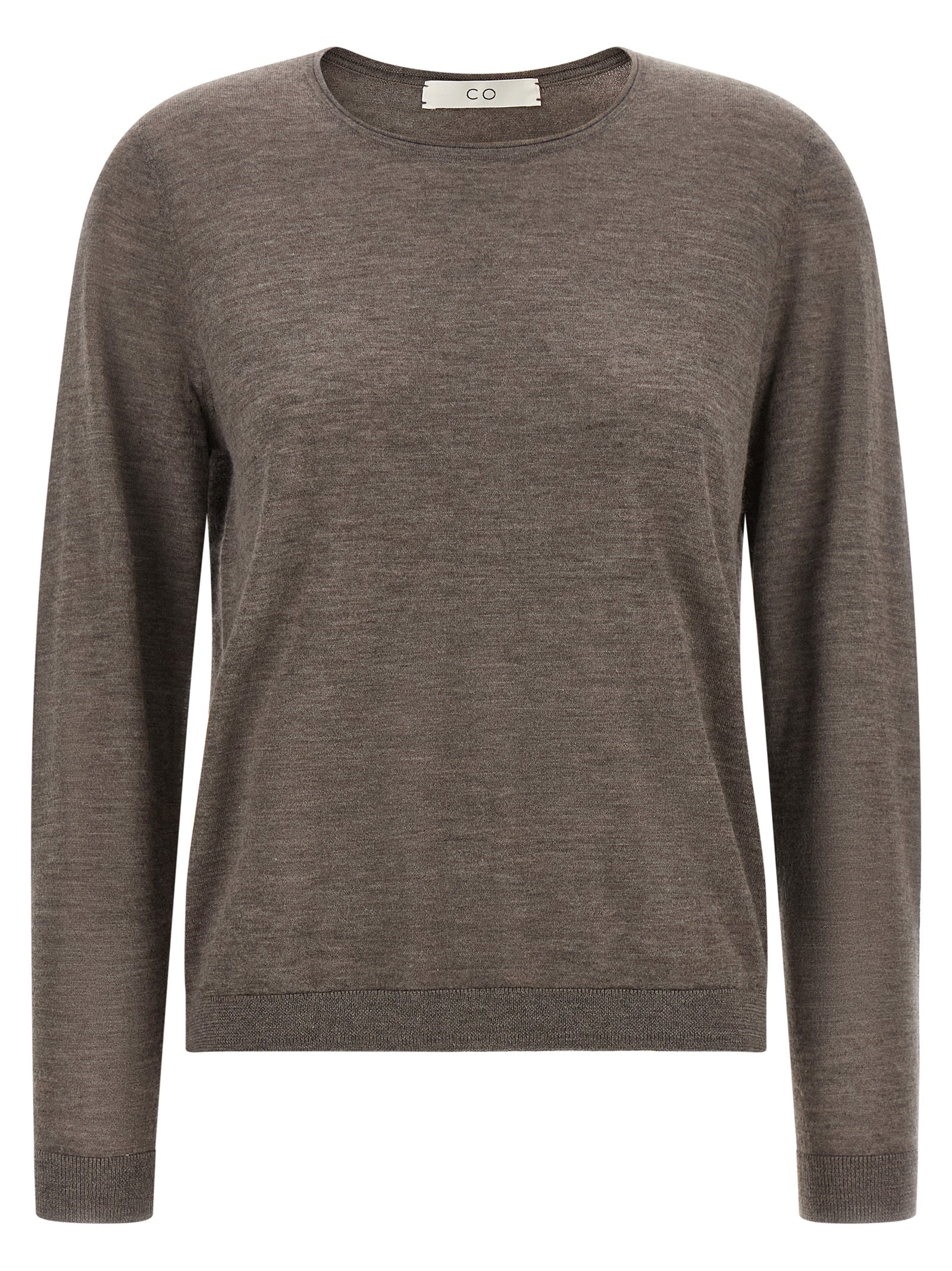 CO Brauner Kaschmir-Strickjacke