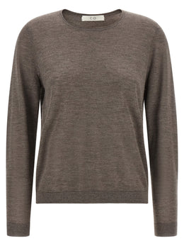 CO Brauner Kaschmir-Strickjacke