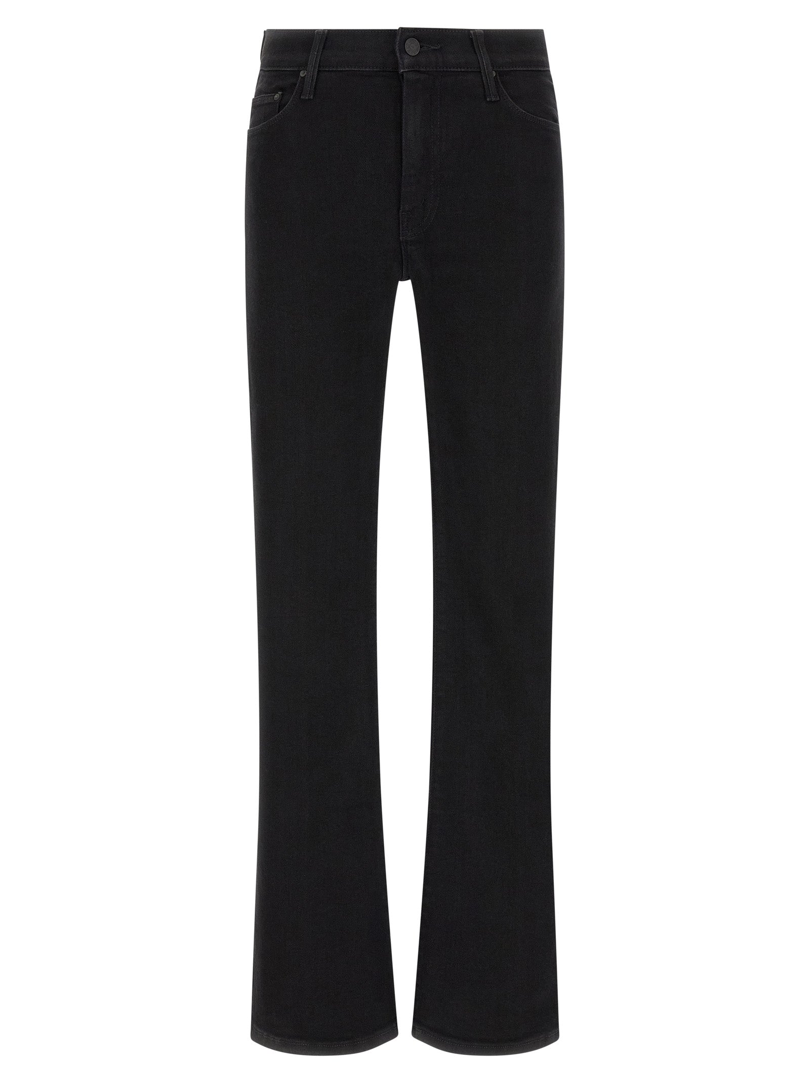Mother Denim Schwarze Baumwoll-Schlagjeans