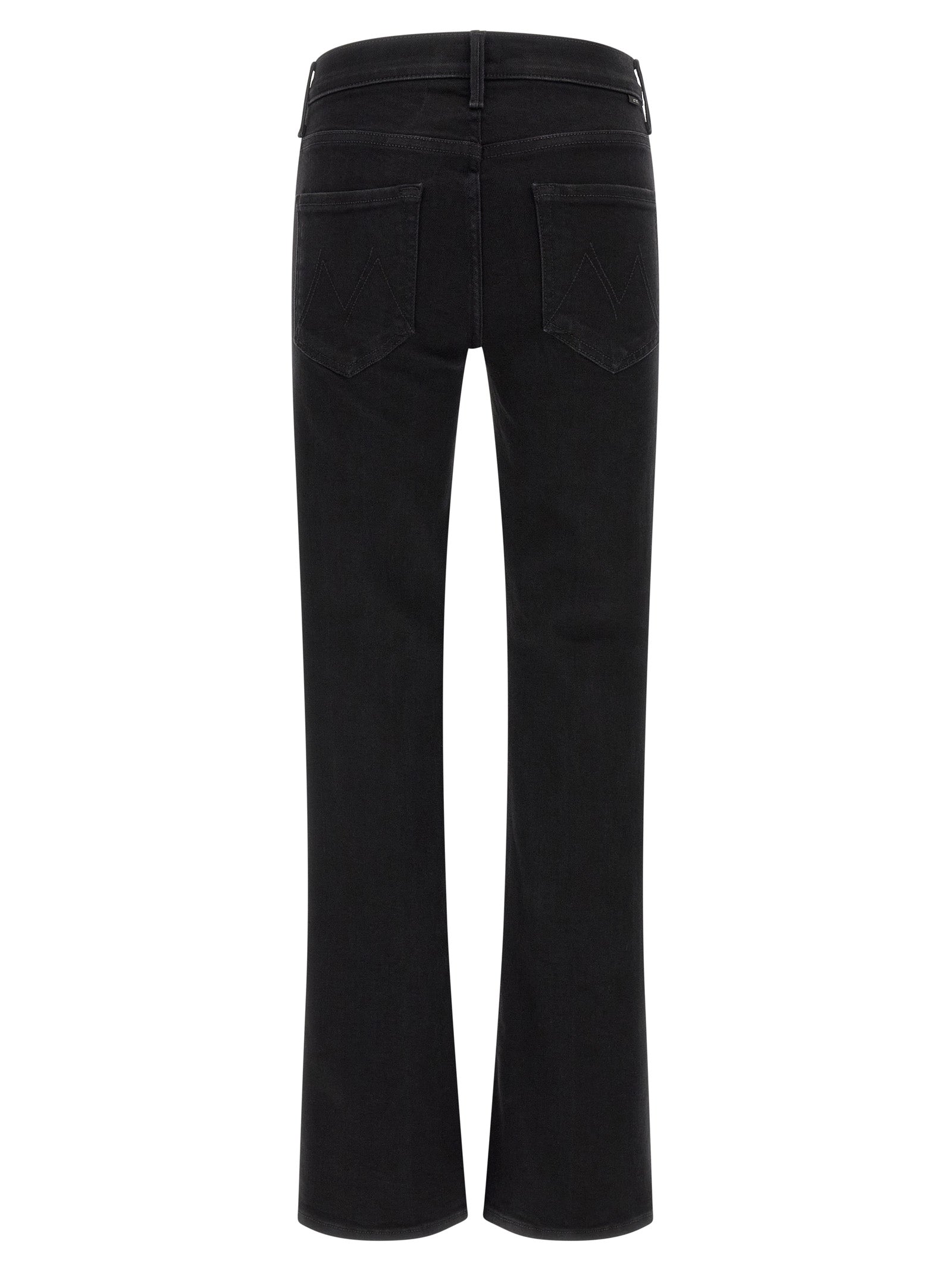 Mother Denim Schwarze Baumwoll-Schlagjeans