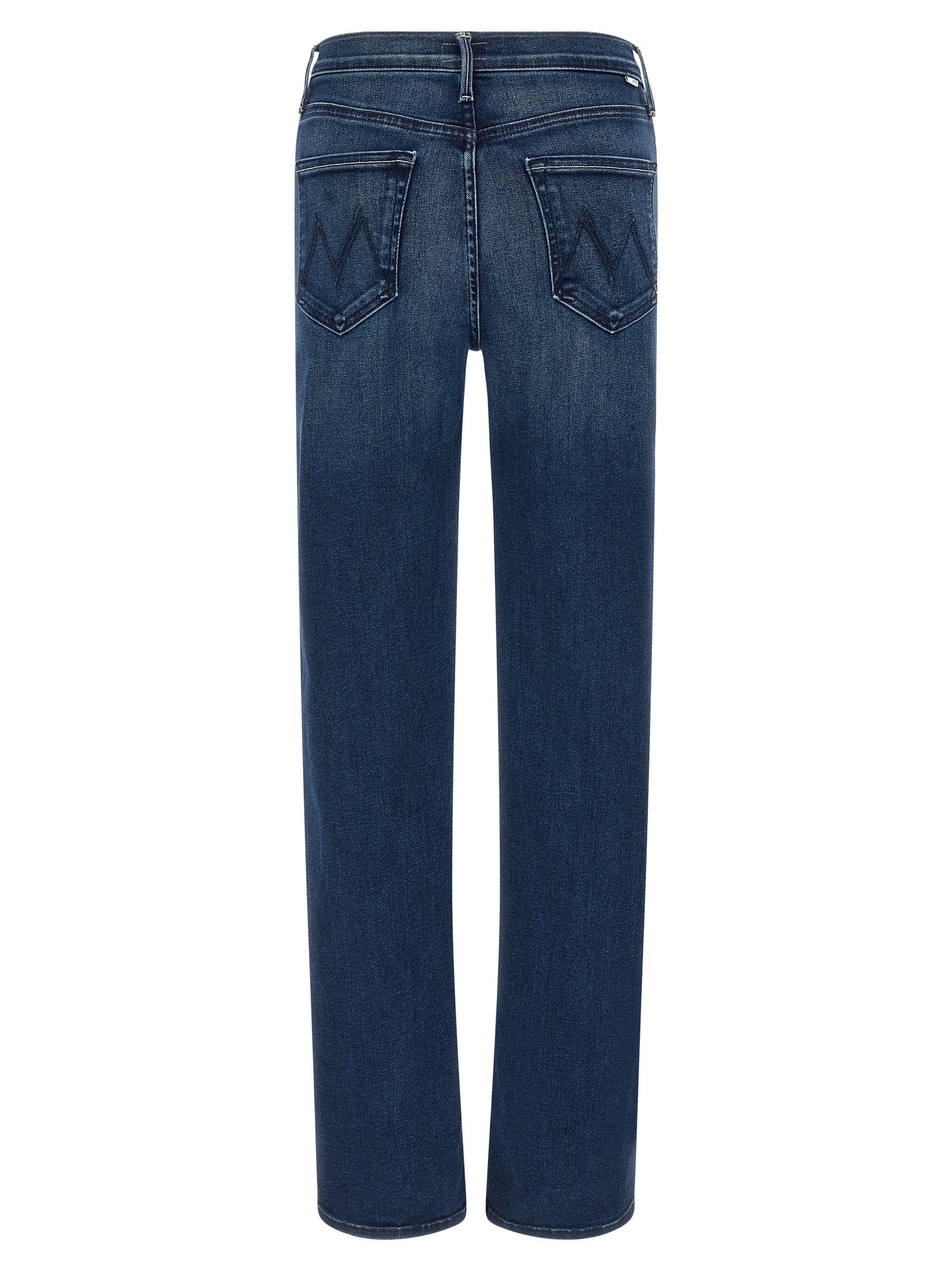 Mother Denim Blaue Jeans aus Baumwolle im geraden Schnitt