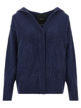 PINKO Blauer Wollcardigan