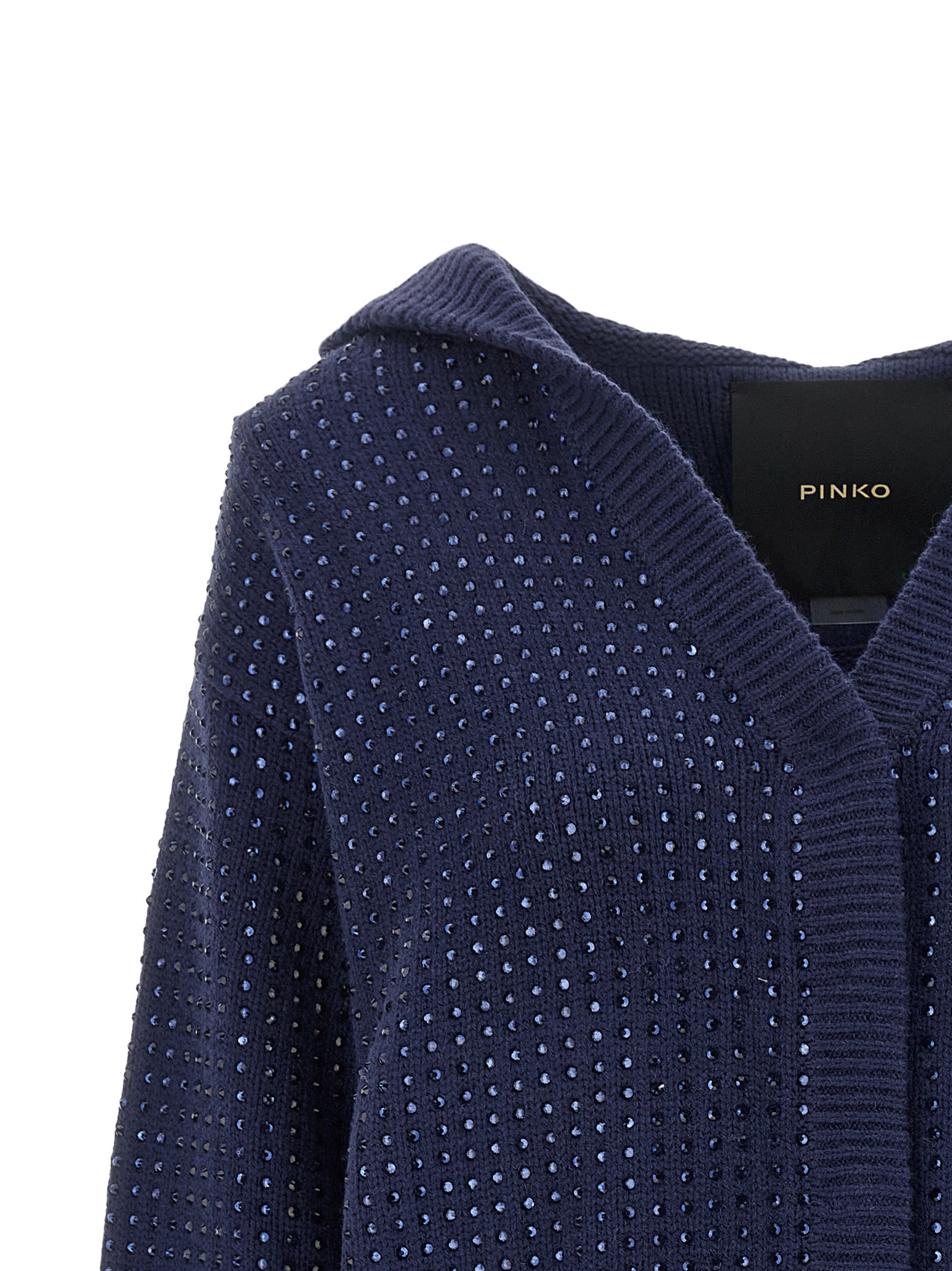 PINKO Blauer Wollcardigan