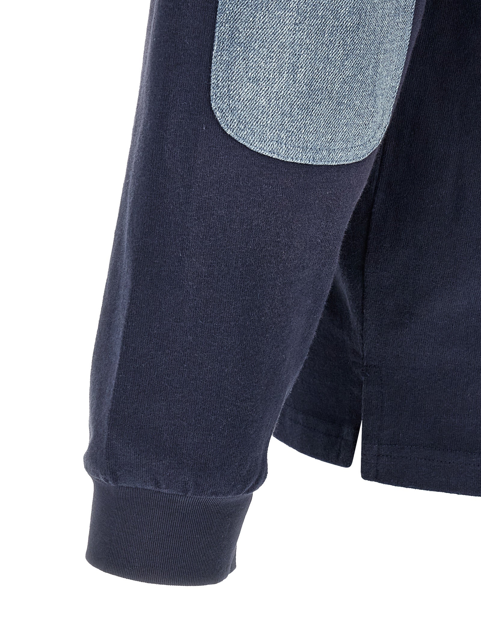 FOUND Blaues Baumwoll-Polohemd