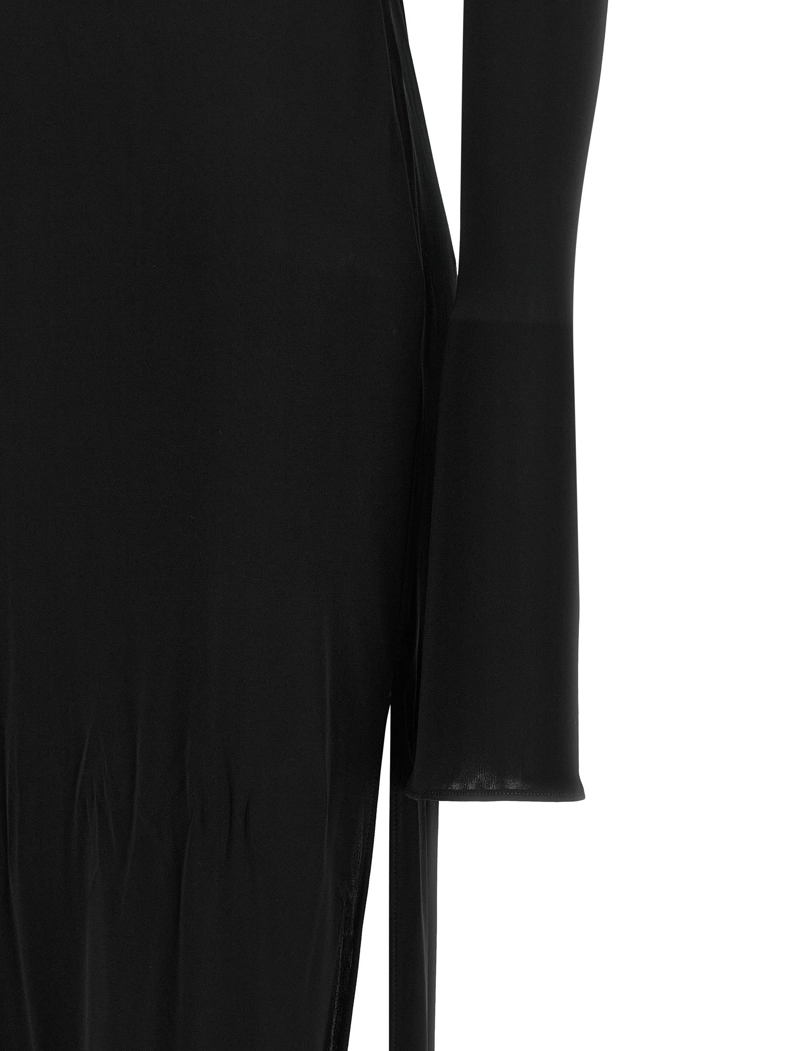 Giuseppe Di Morabito Schwarzes Viskose-Maxikleid