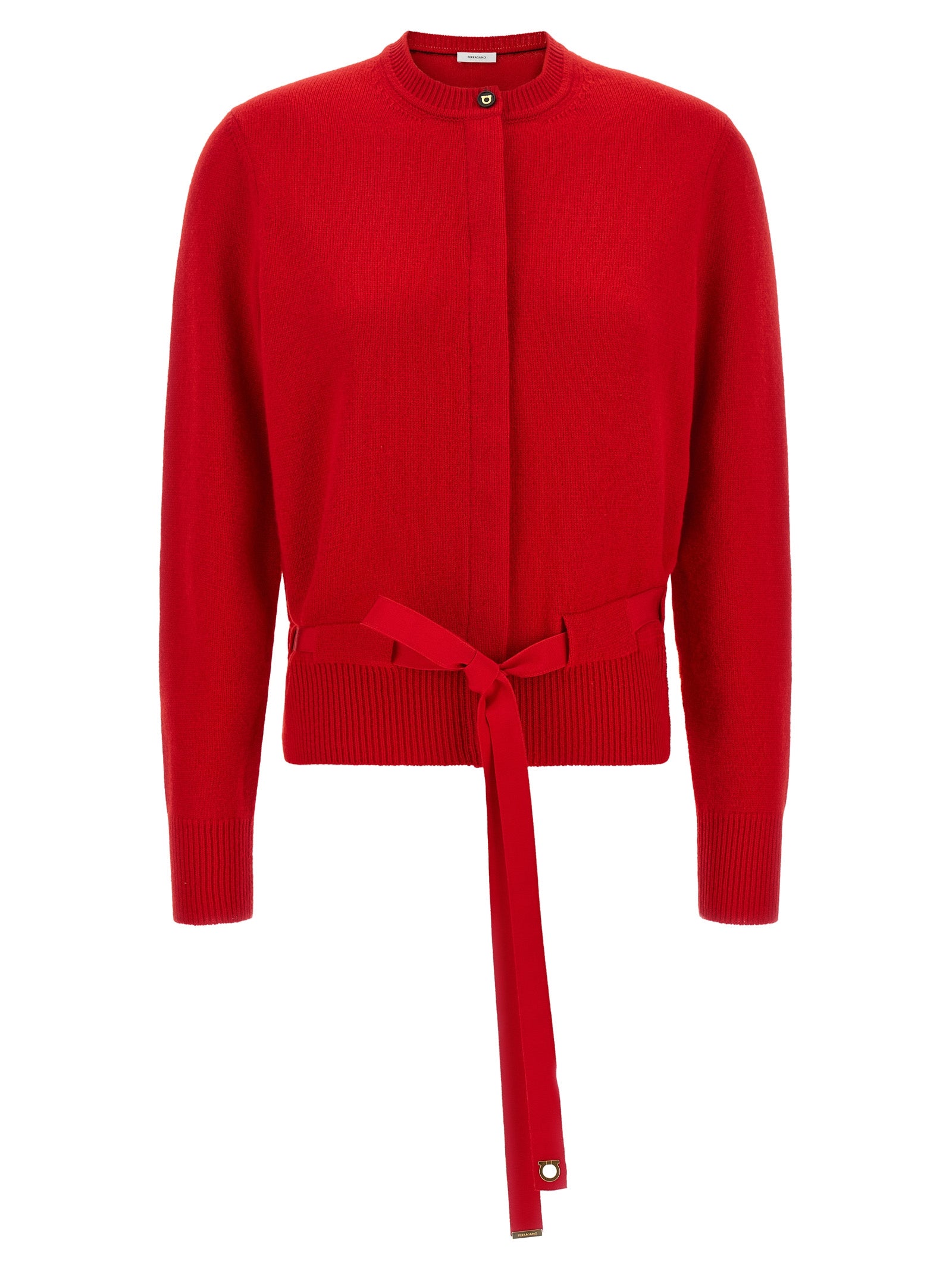Ferragamo Roter Kaschmir-Cardigan