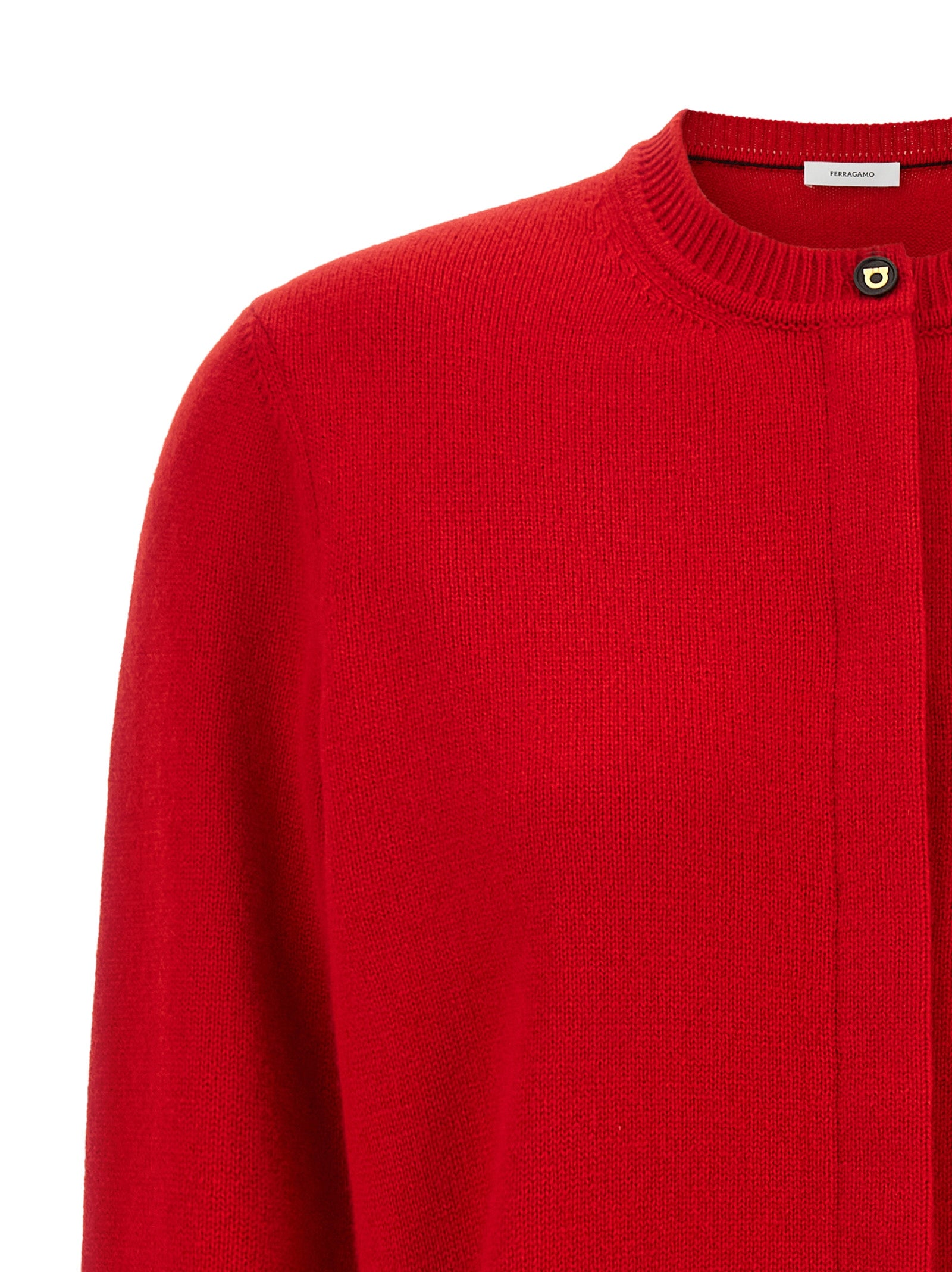 Ferragamo Roter Kaschmir-Cardigan