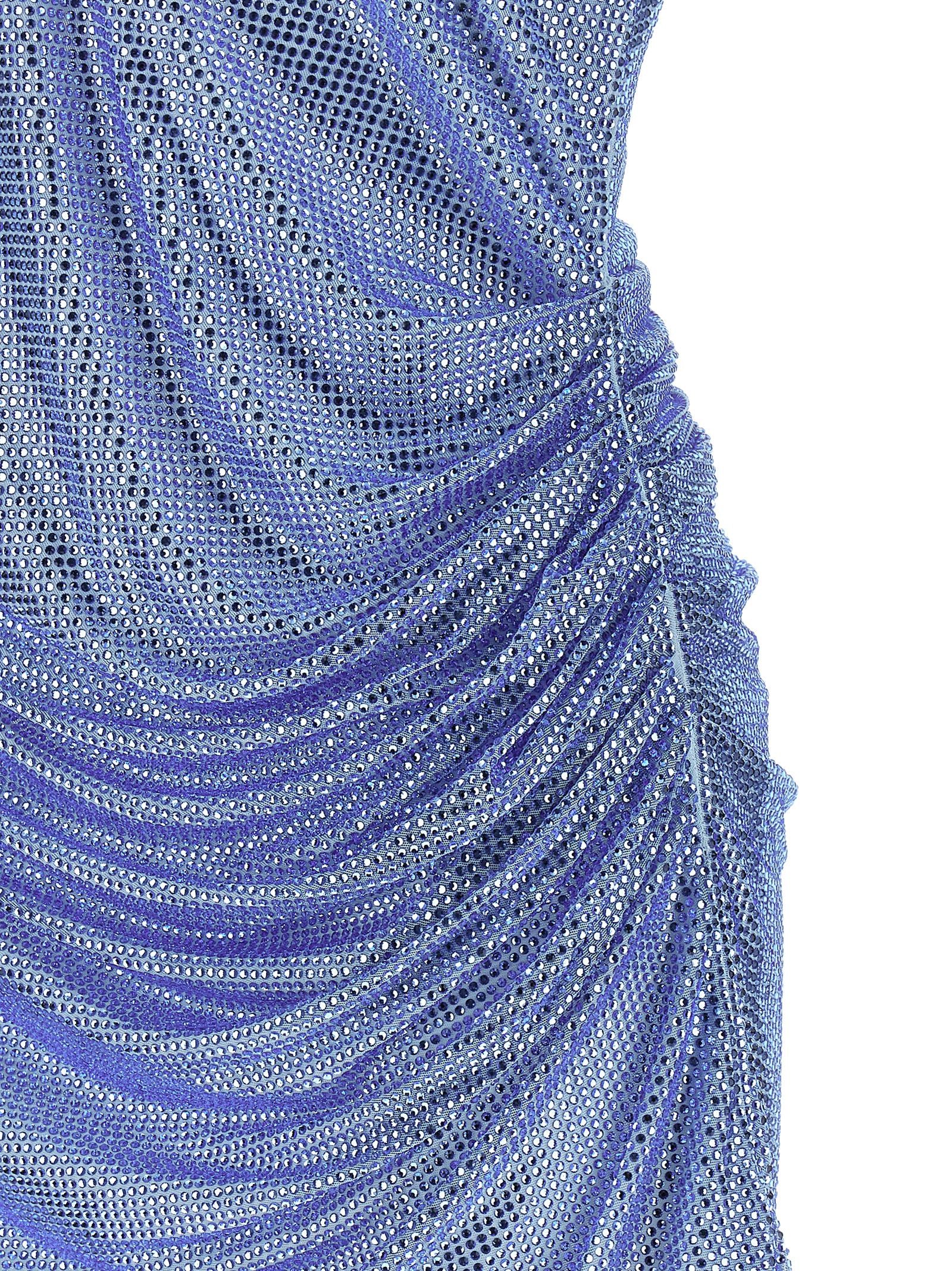 Giuseppe Di Morabito Blaues Polyamid-Cocktailkleid