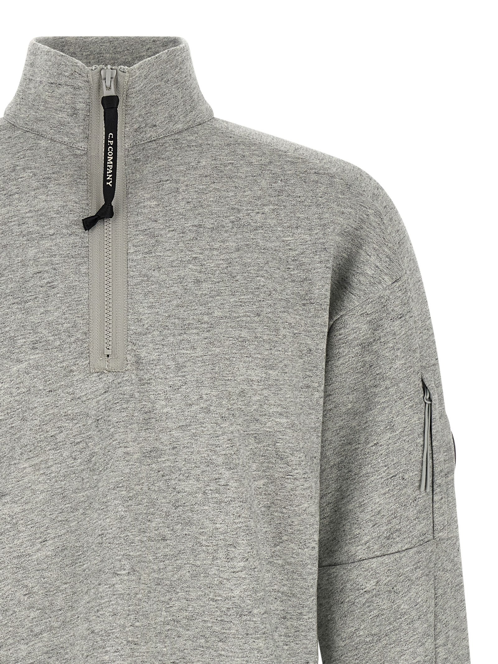 C.P. Company Grauer Baumwollpullover