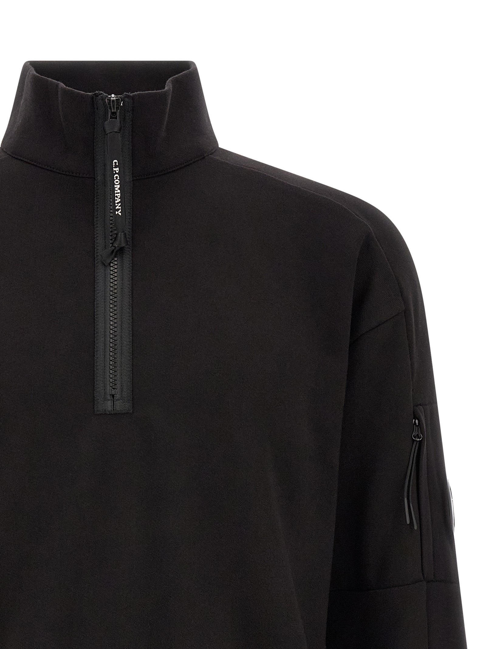 C.P. Company Schwarzer Baumwoll-Sweatshirt