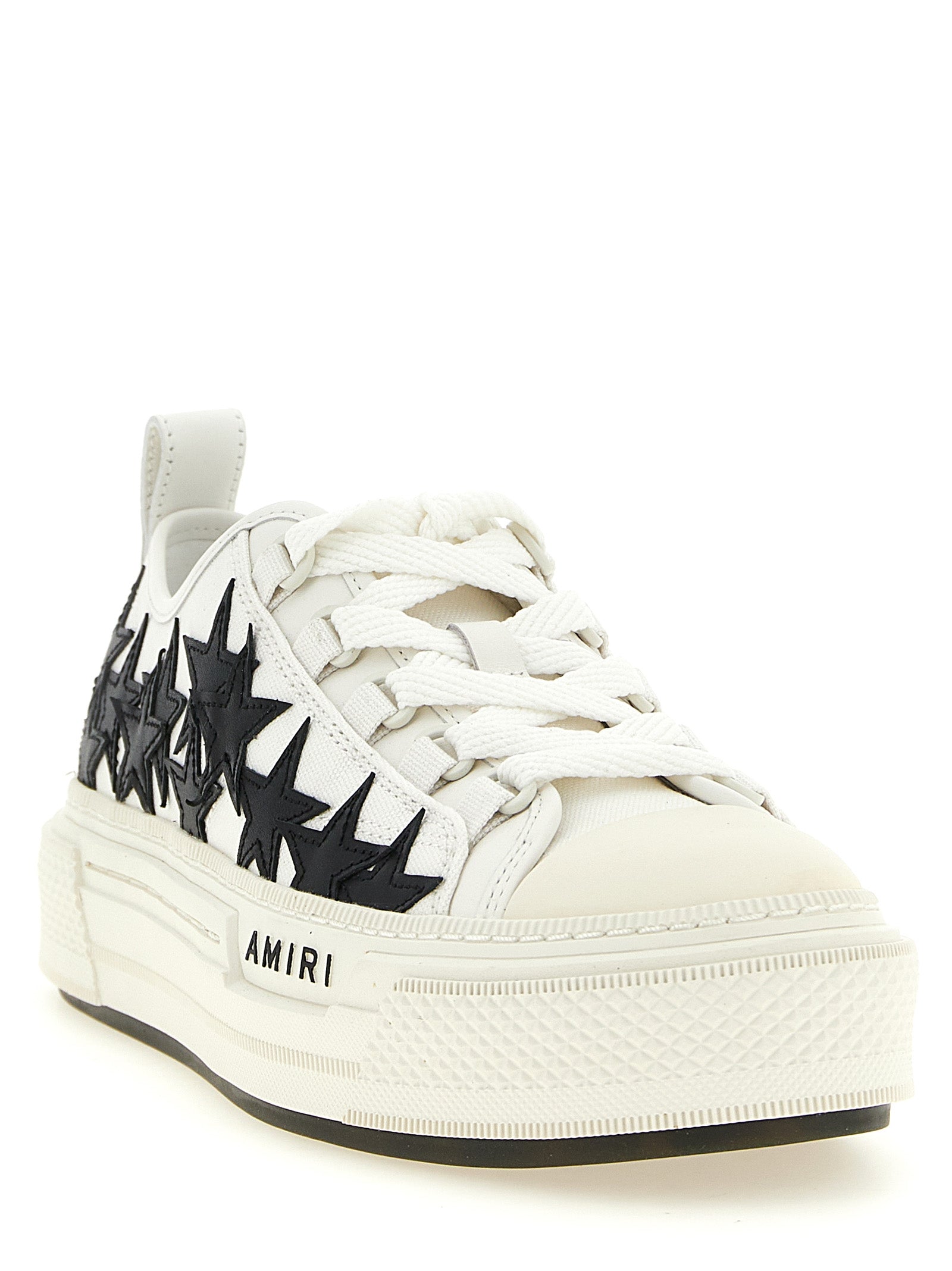 Amiri Weiße Low-Top-Sneaker aus Baumwolle