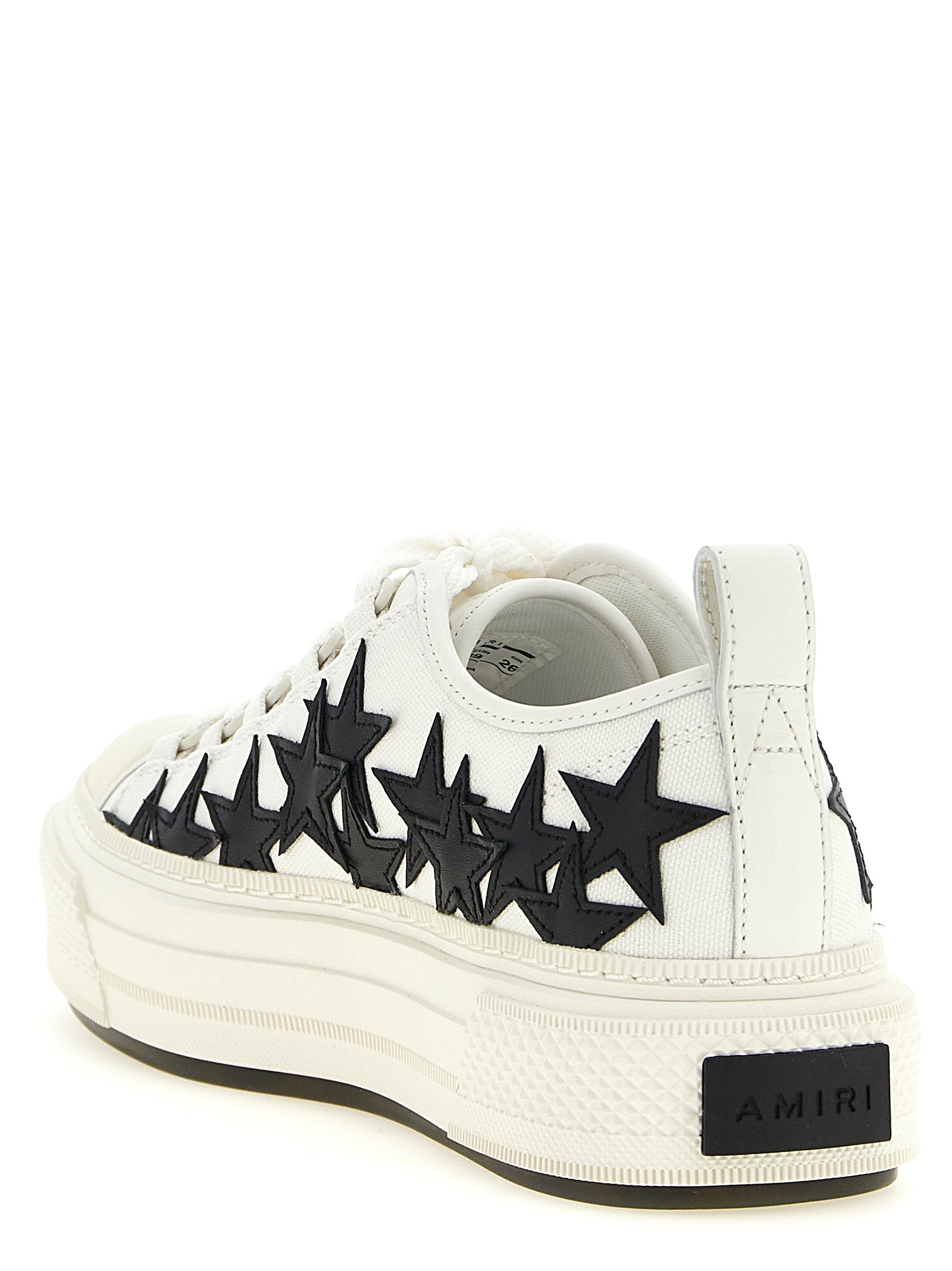 Amiri Weiße Low-Top-Sneaker aus Baumwolle