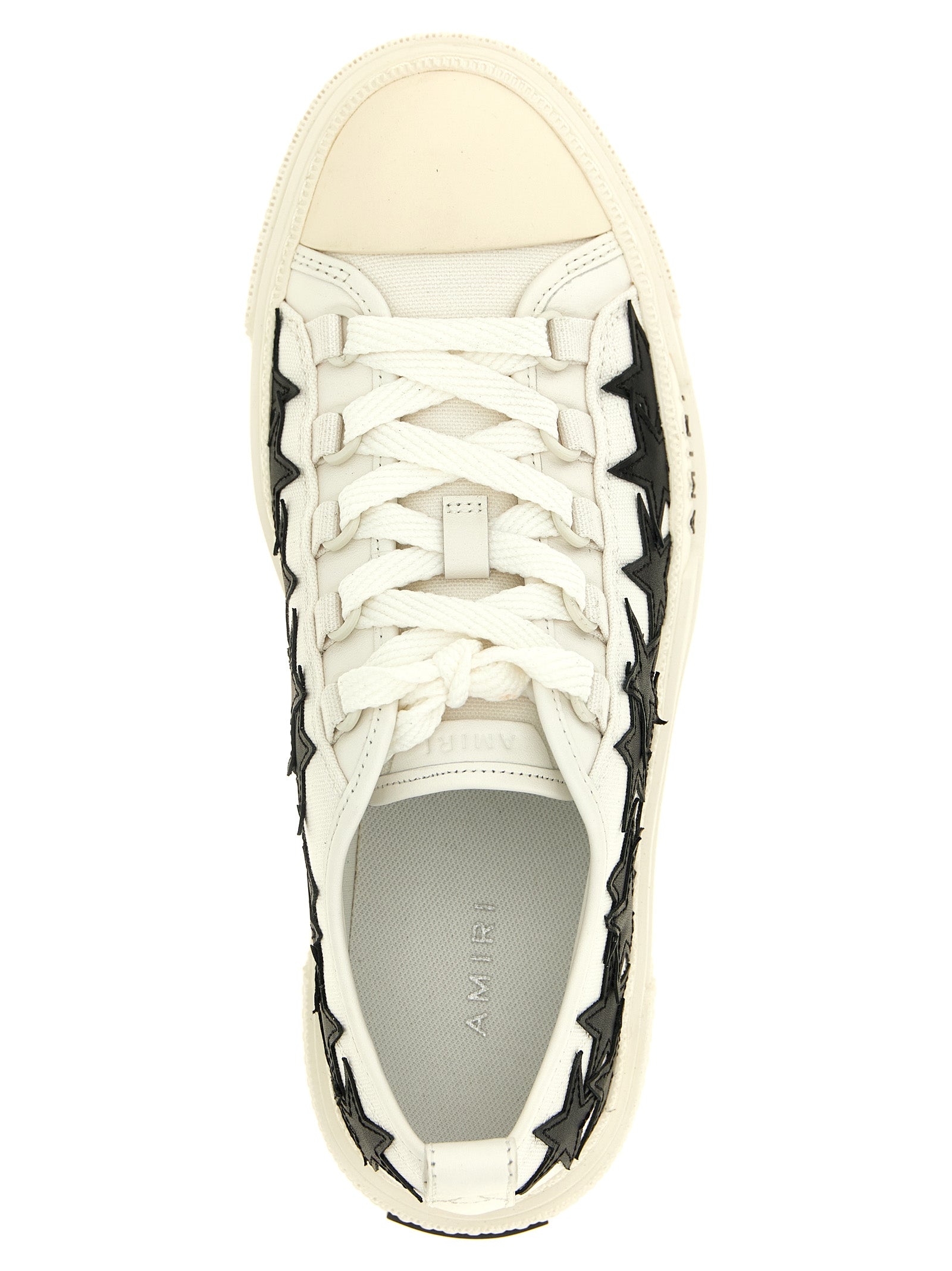Amiri Weiße Low-Top-Sneaker aus Baumwolle