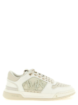 Amiri Weiße Kalbsleder Low-Top-Sneaker