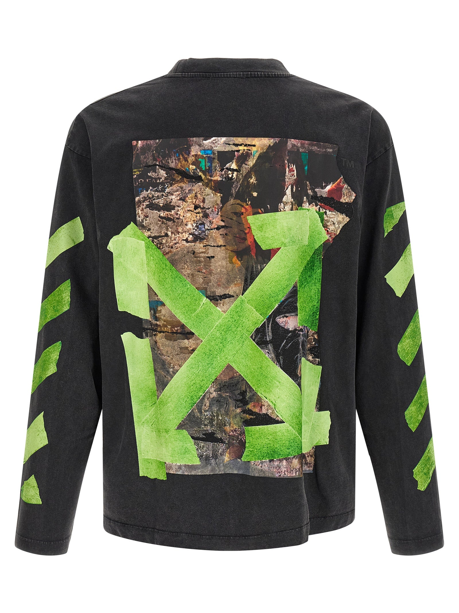 Off-White Schwarzes Baumwoll-T-Shirt