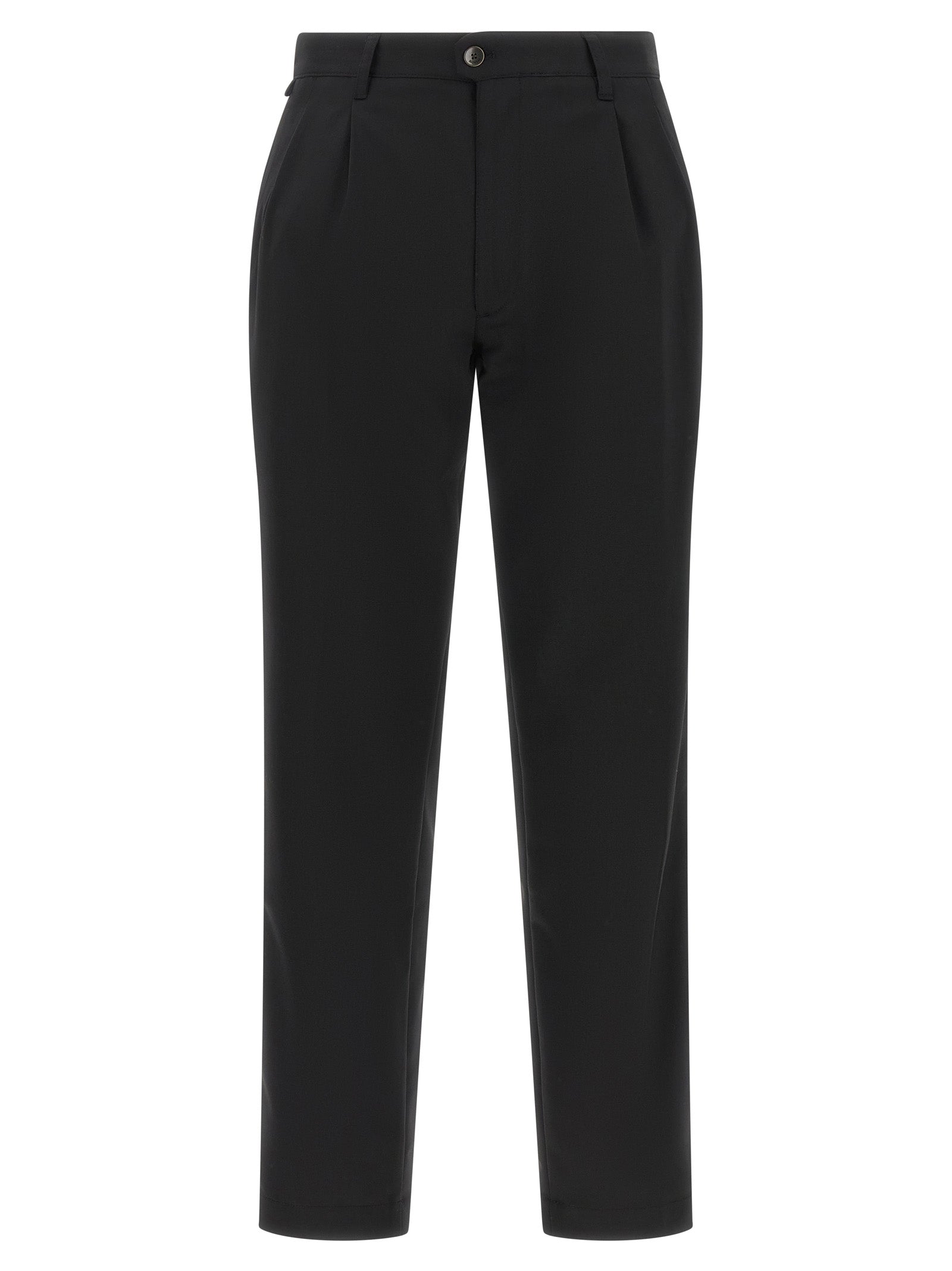 Incotex Schwarze Palazzo-Hose aus Polyester