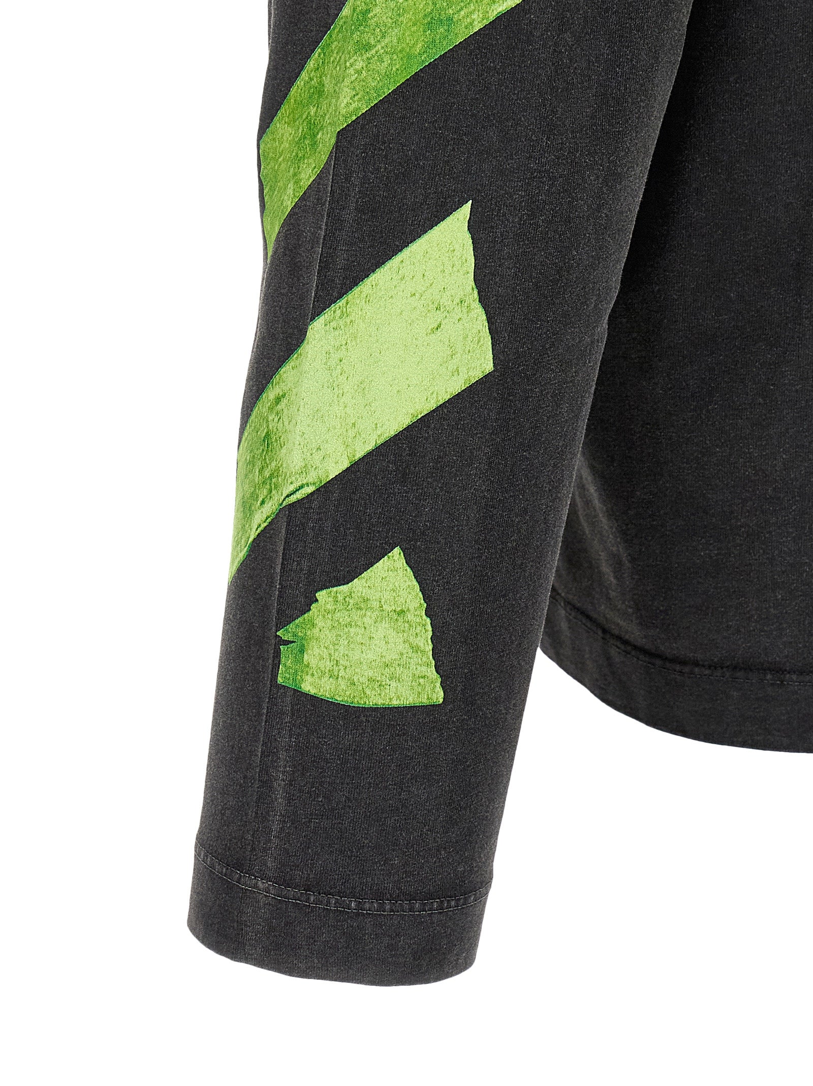 Off-White Schwarzes Baumwoll-T-Shirt