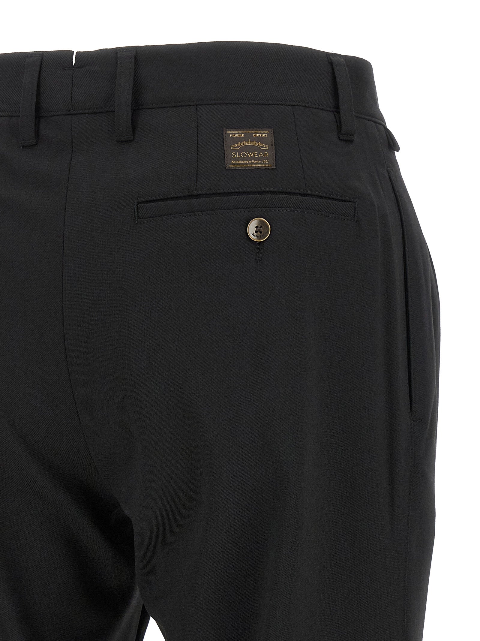 Incotex Schwarze Palazzo-Hose aus Polyester