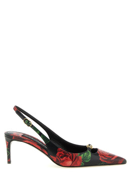 Dolce & Gabbana Midi-Pumps aus mehrfarbigem Kalbsleder