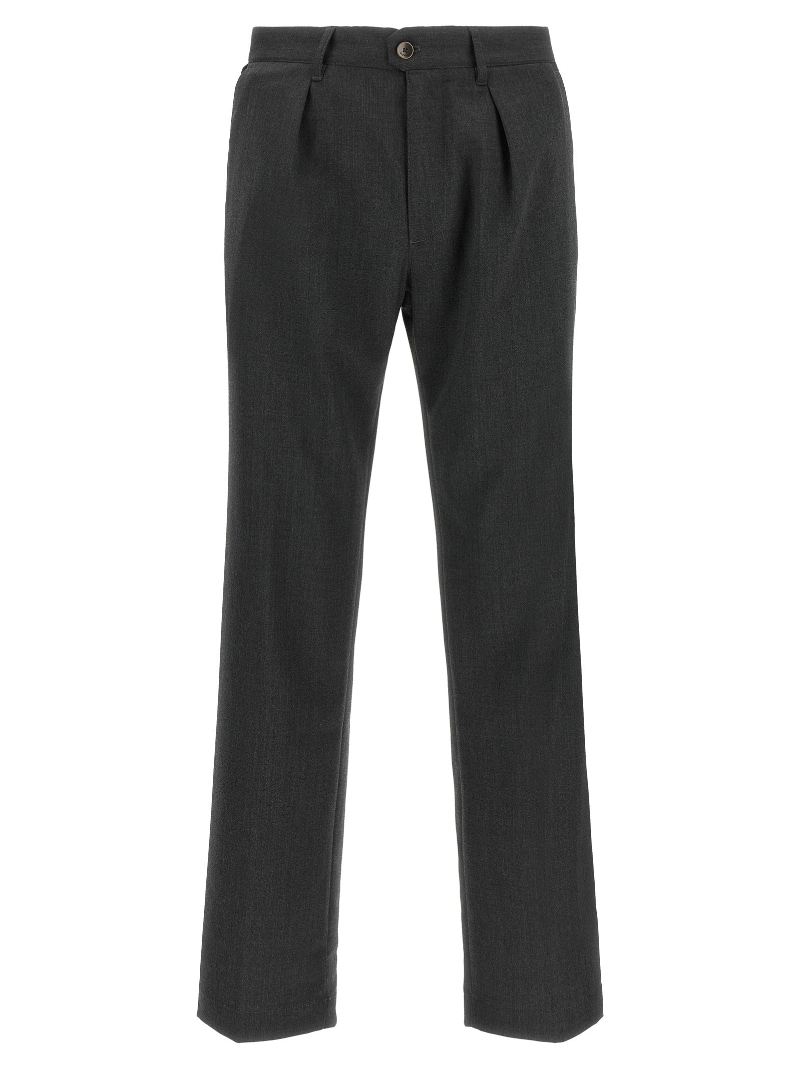 Incotex Graue Polyester-Anzughose
