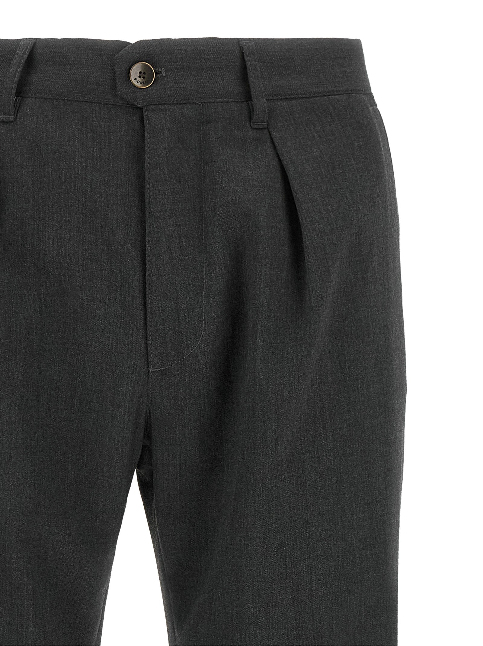 Incotex Graue Polyester-Anzughose