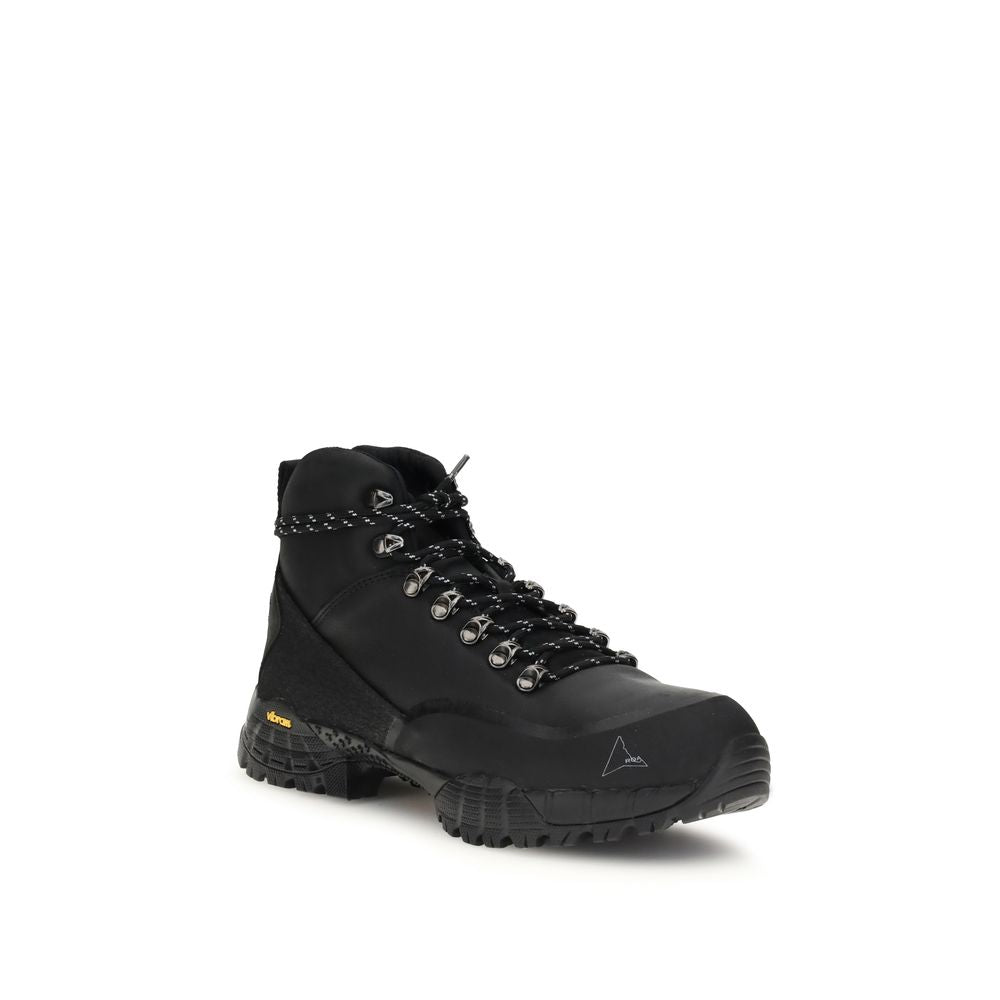 ROA Schwarze Gummistiefel mit Schnürung