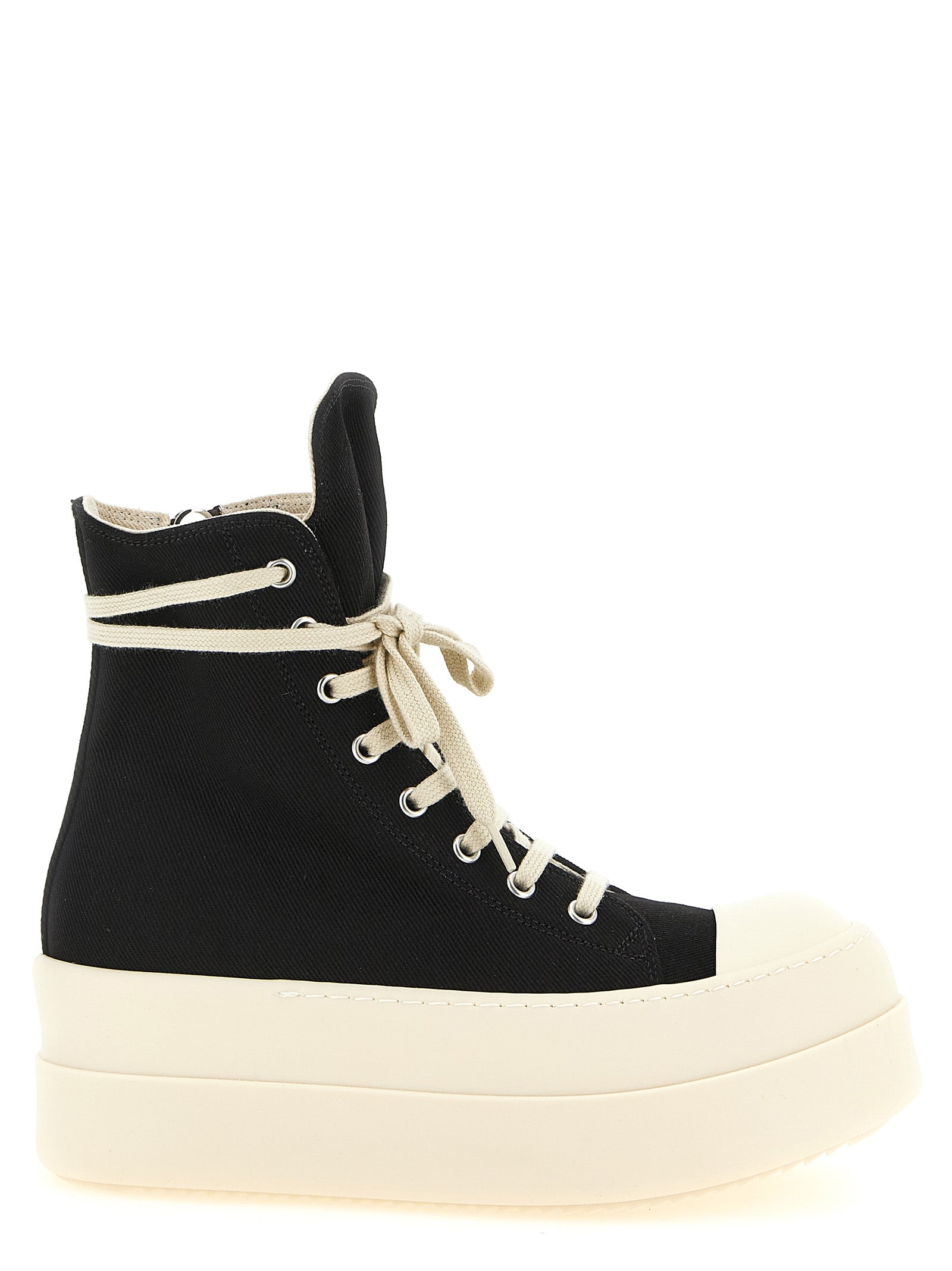 DRKSHDW Schwarze Plateau-Sneaker aus Baumwolle