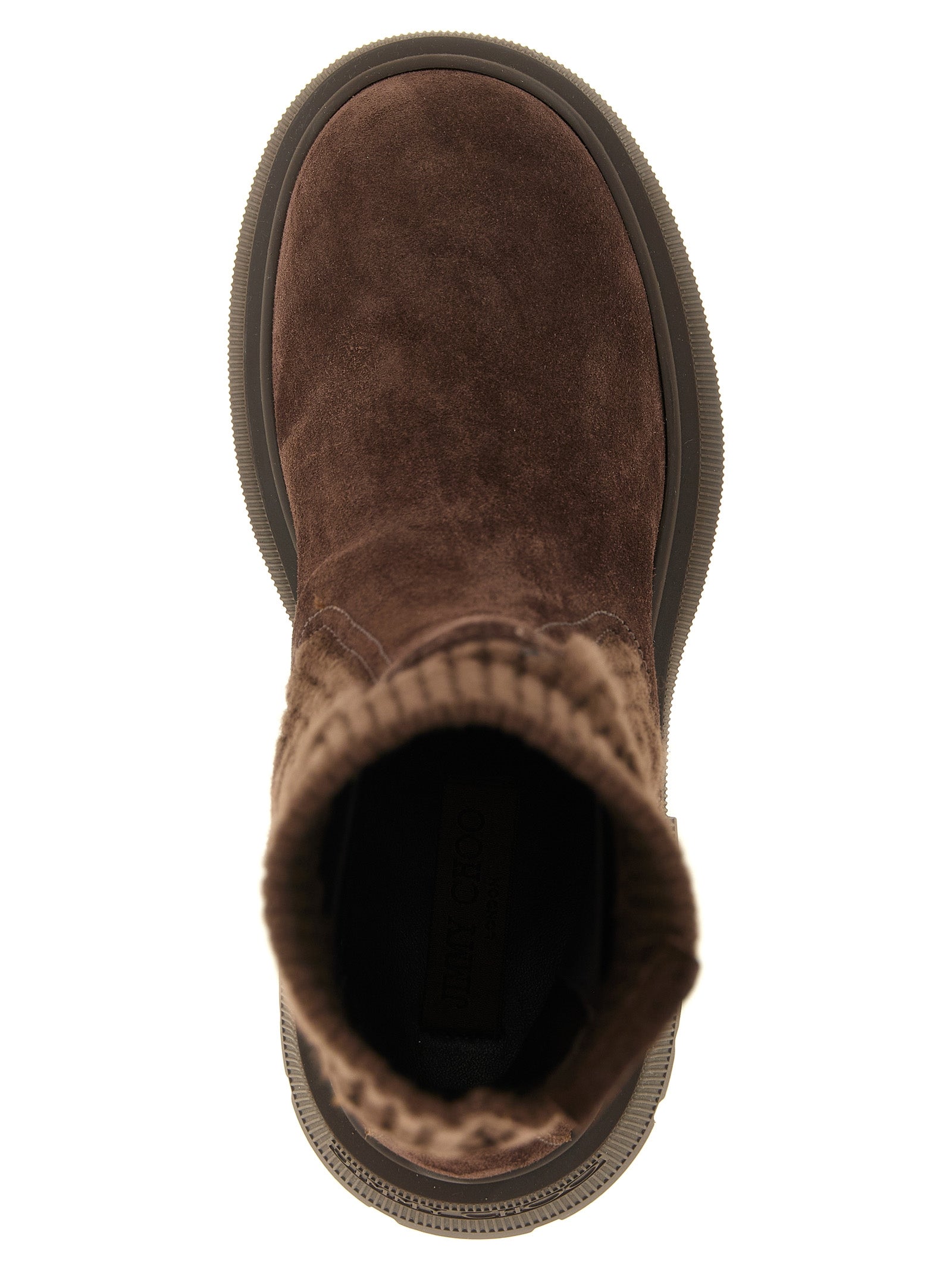 Jimmy Choo Braune Stiefeletten aus Ziegenleder