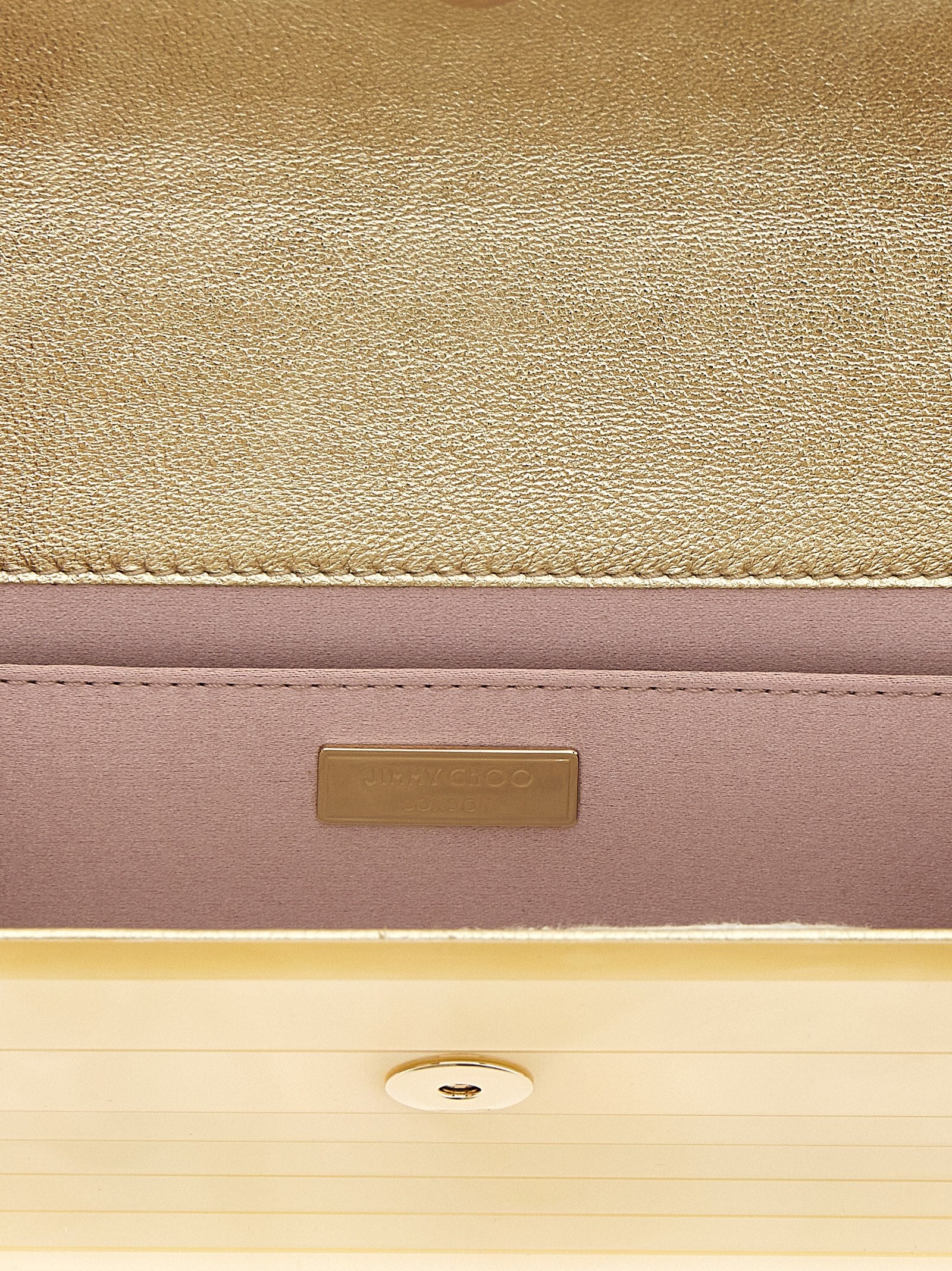 Jimmy Choo Goldene Viscose Clutch