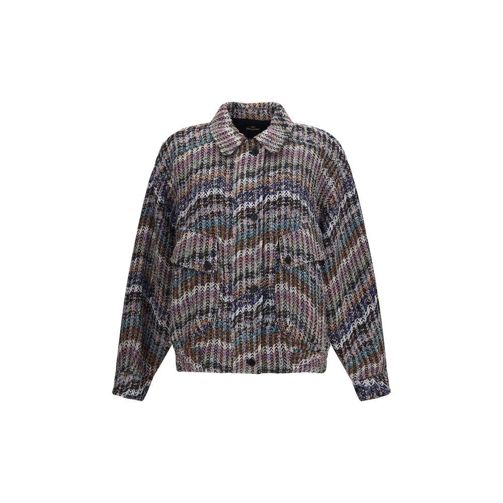 Missoni Mehrfarbige Stoffjacke in voller Länge