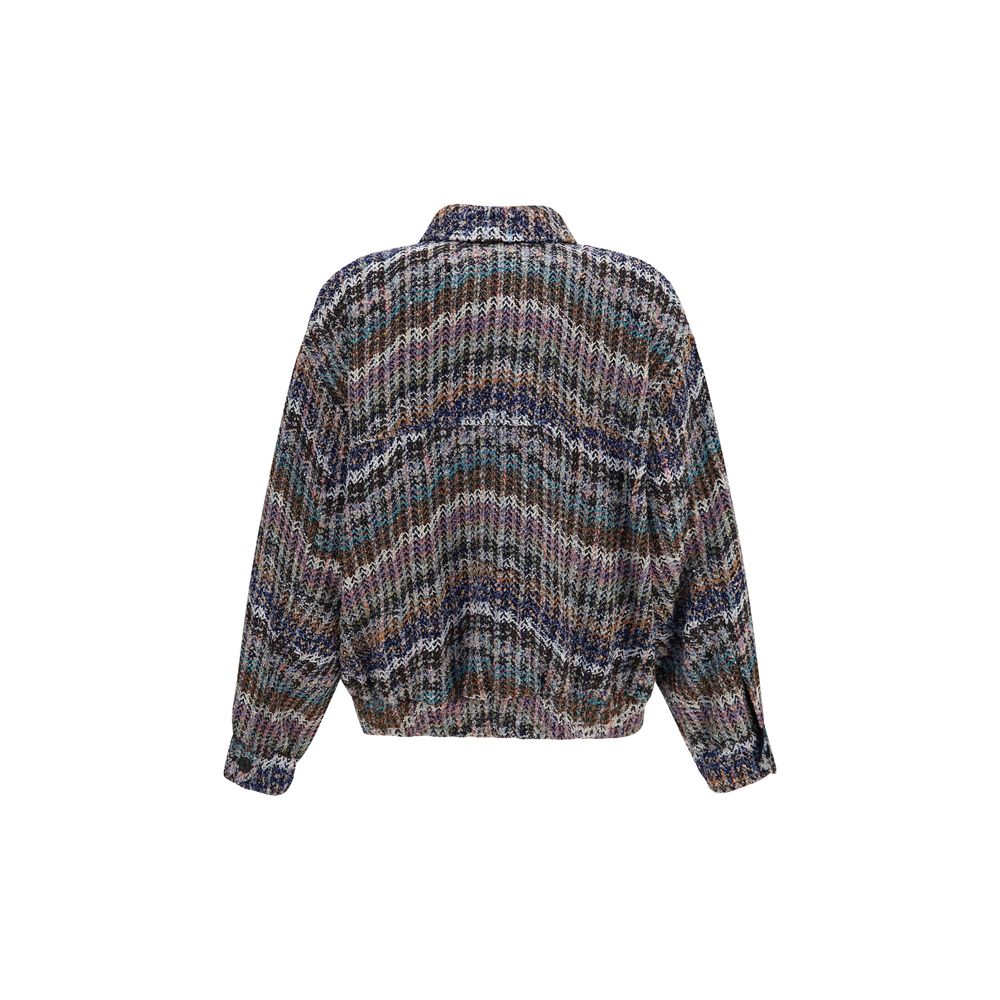 Missoni Mehrfarbige Stoffjacke in voller Länge
