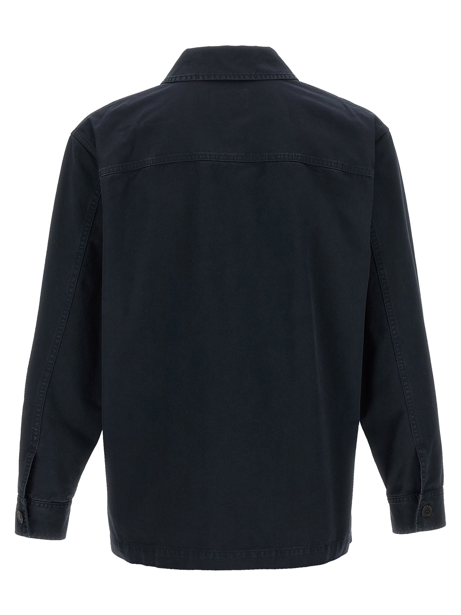 Saint Laurent Blaue Baumwollbluse