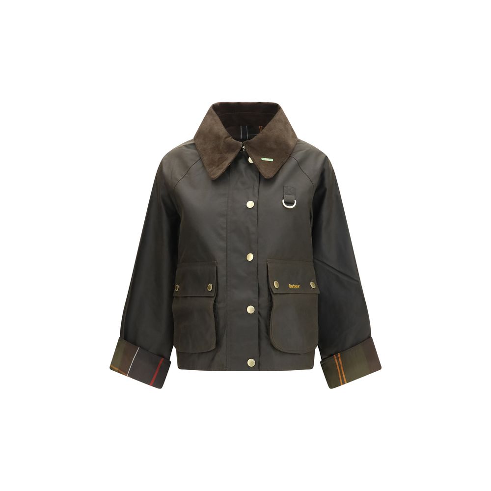 Barbour Baumwolljacke in Zweifarbenoptik