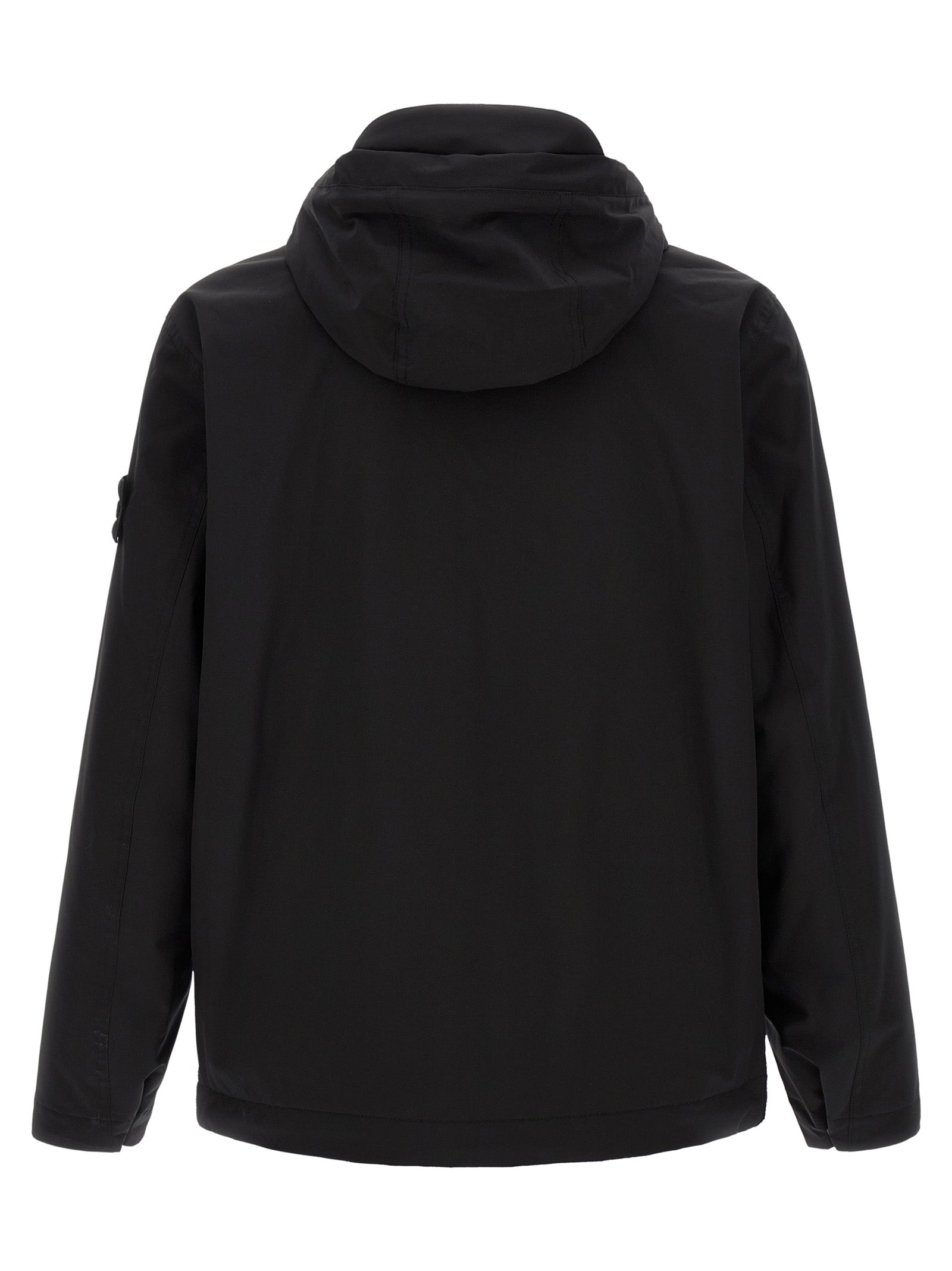 Stone Island Schwarze Shell-Jacke aus Polyester