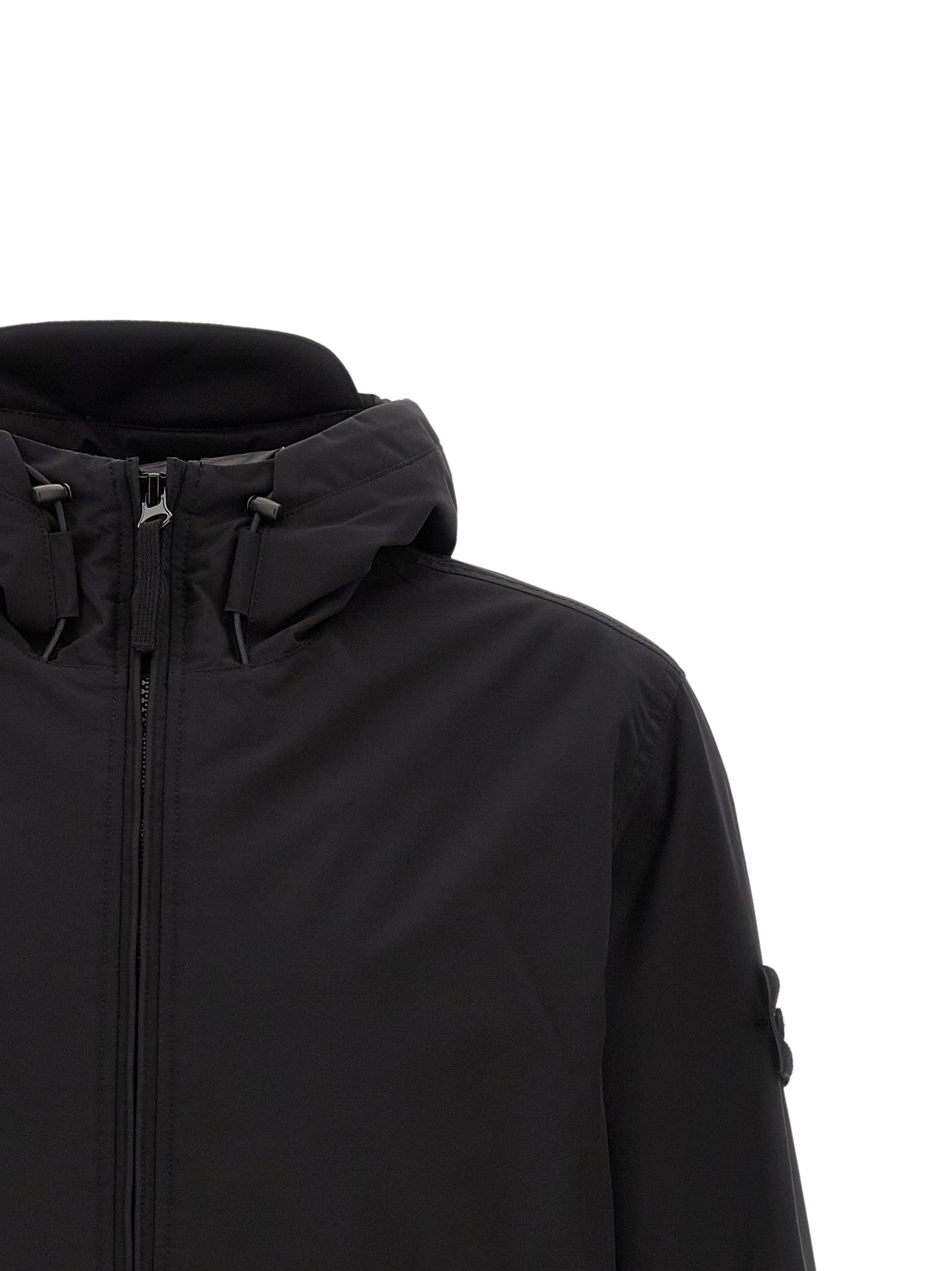 Stone Island Schwarze Shell-Jacke aus Polyester