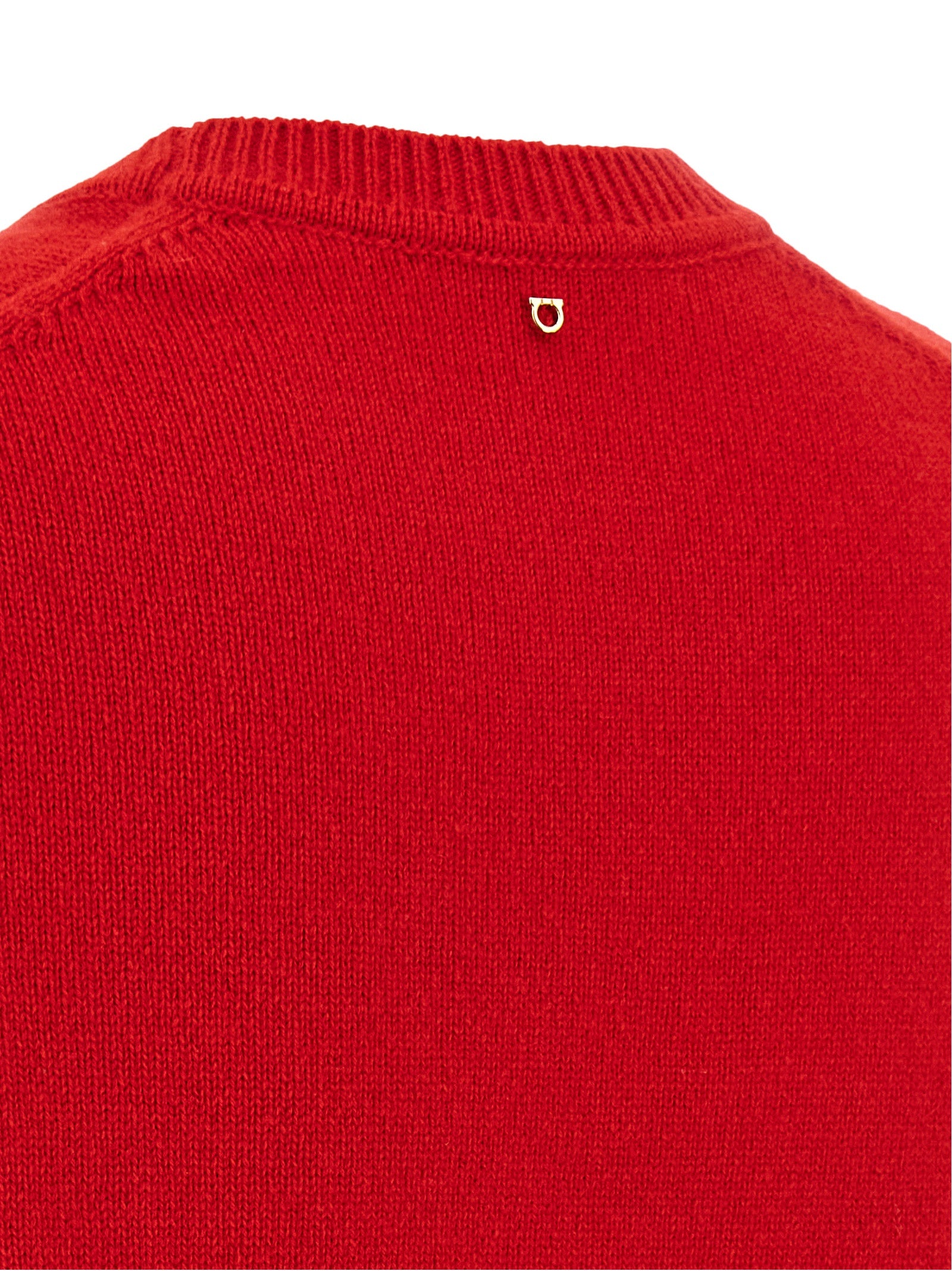 Ferragamo Roter Kaschmirpullover