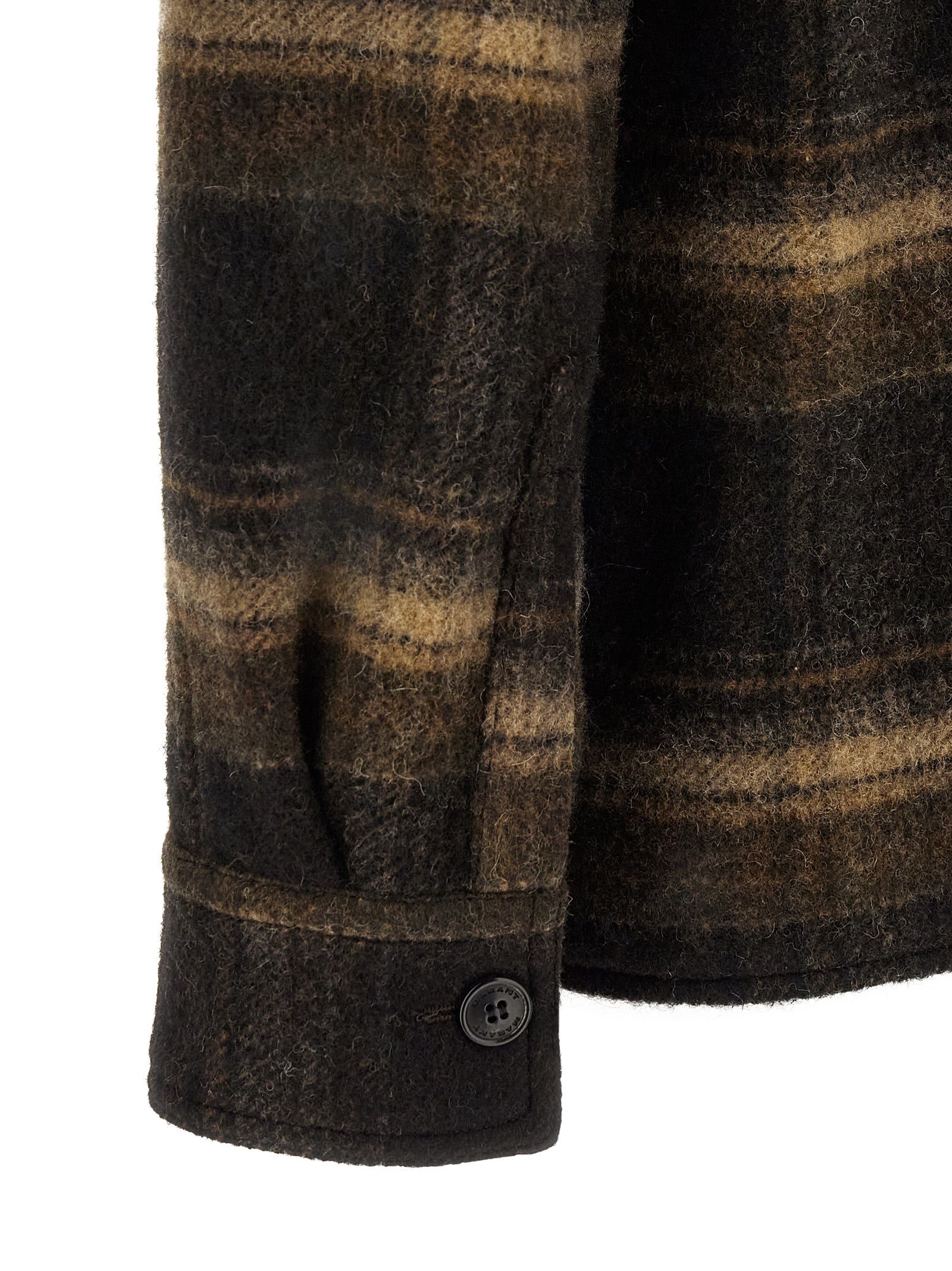 Isabel Marant Brauner Wollmantel in voller Länge
