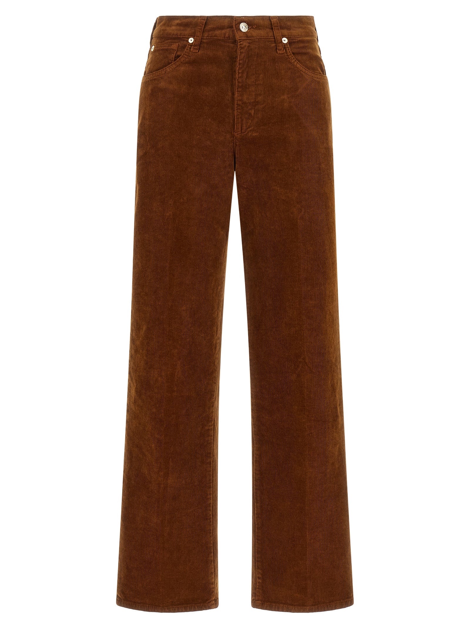 7 For All Mankind Braune Baumwollhose für die Freizeit
