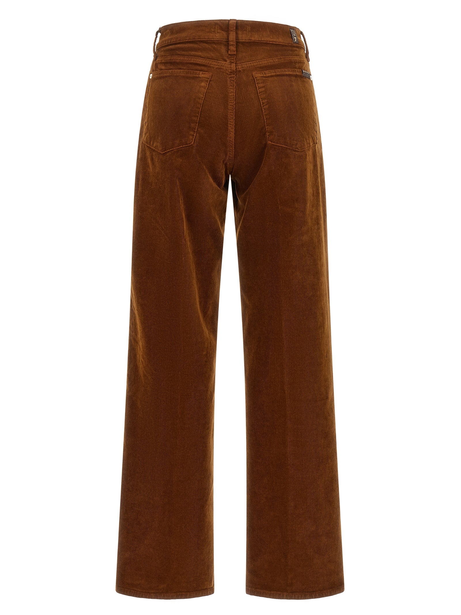 7 For All Mankind Braune Baumwollhose für die Freizeit