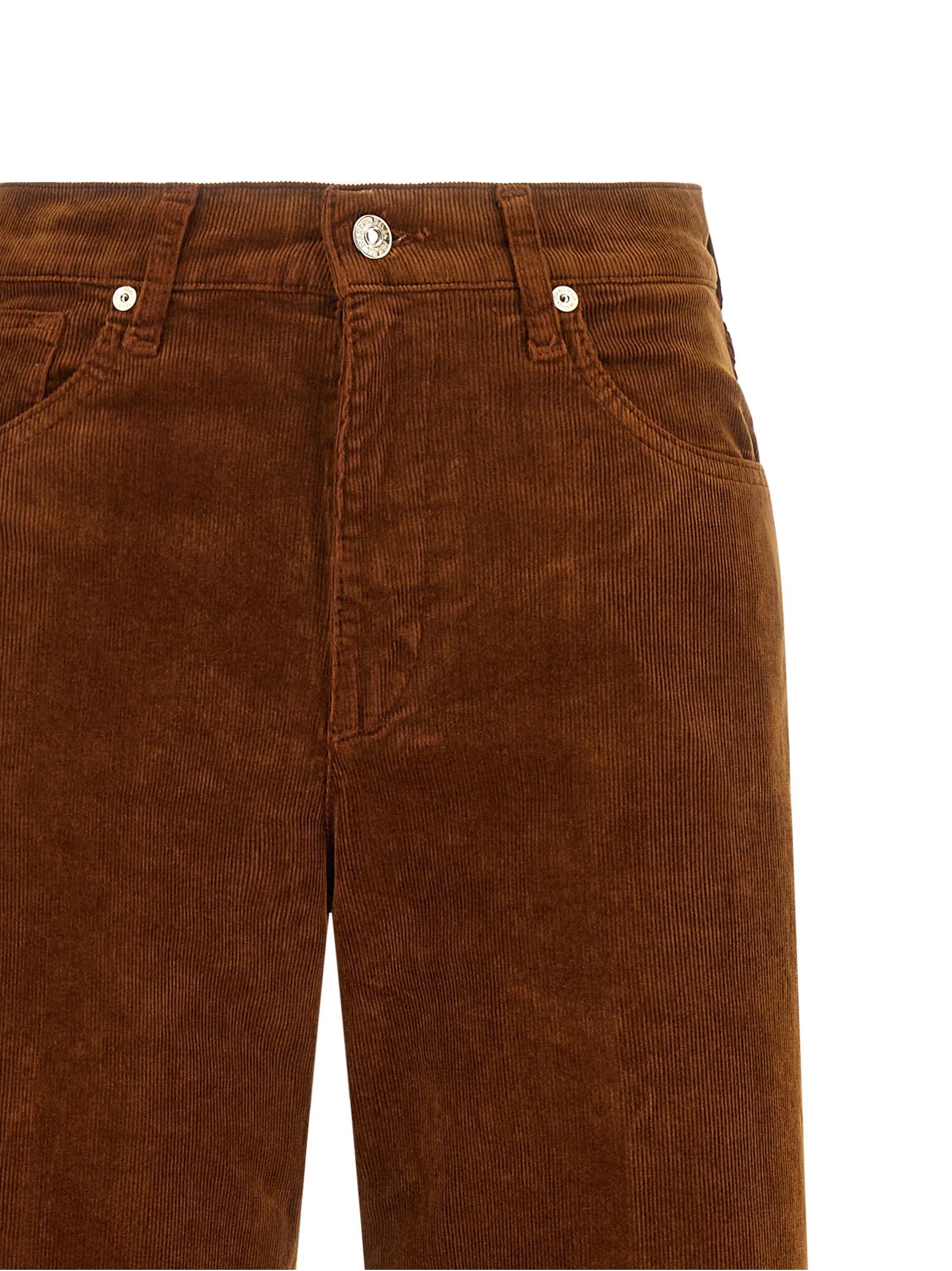 7 For All Mankind Braune Baumwollhose für die Freizeit