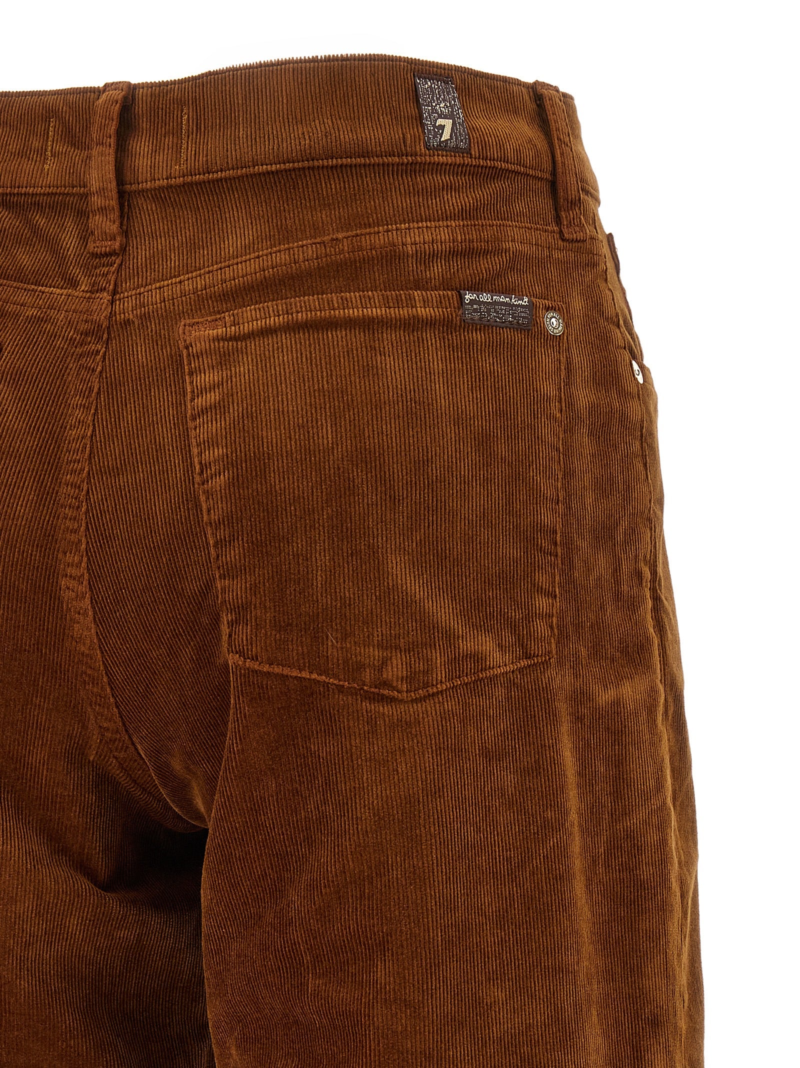 7 For All Mankind Braune Baumwollhose für die Freizeit
