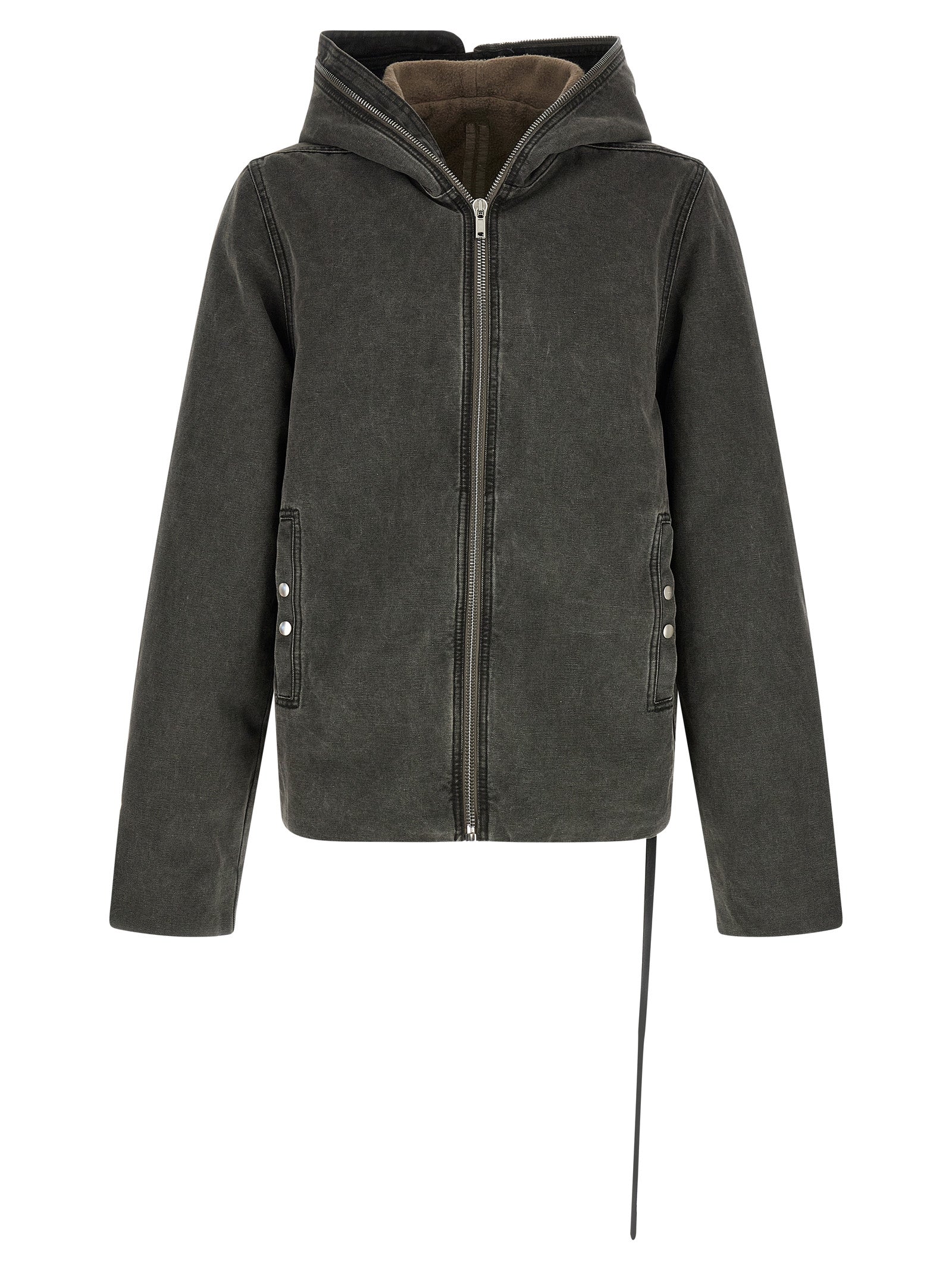 DRKSHDW Graue Baumwolljacke in voller Länge