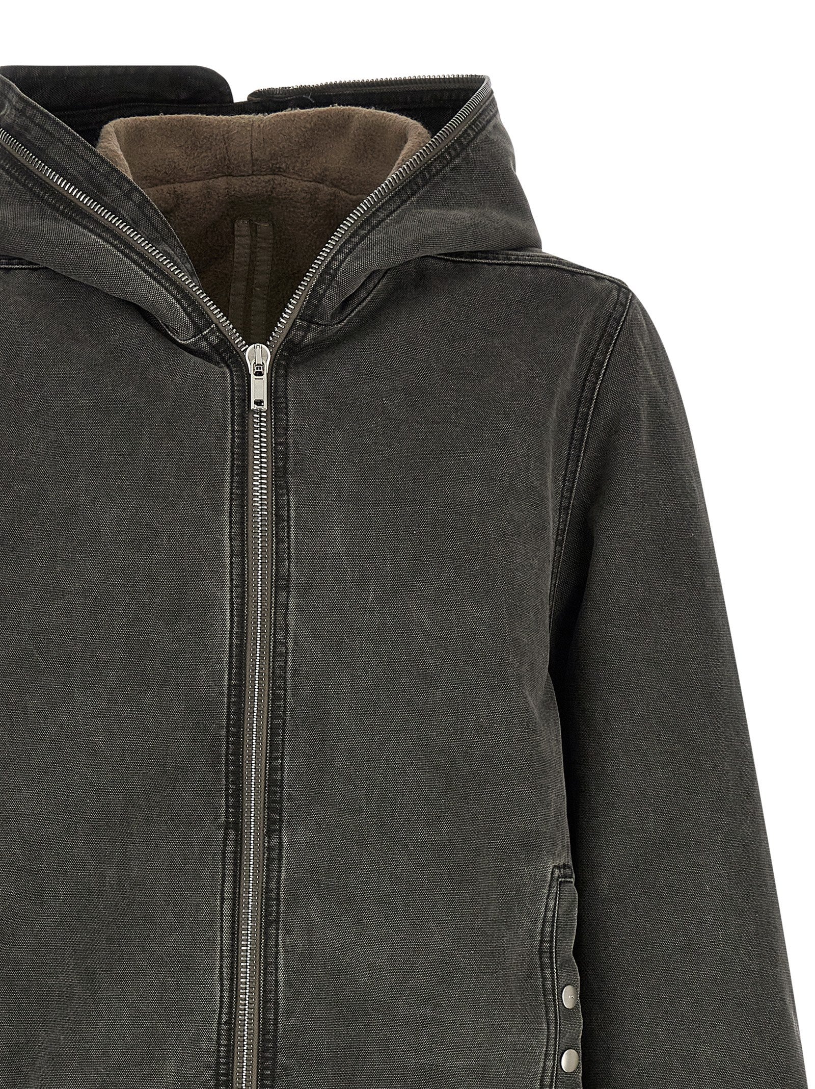 DRKSHDW Graue Baumwolljacke in voller Länge