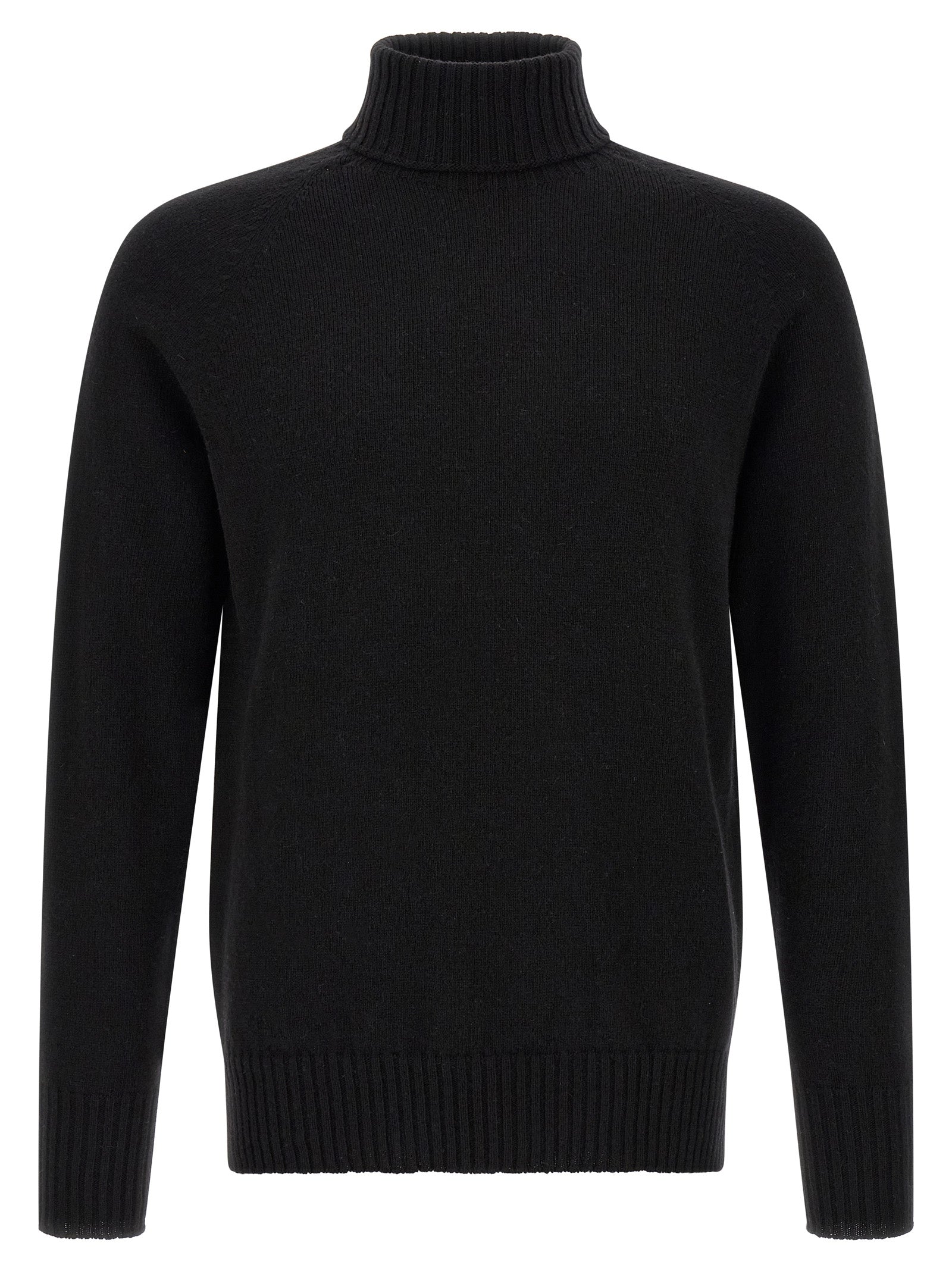 MA'RY'YA Schwarzer Kaschmir-Cardigan