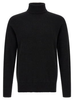 MA'RY'YA Schwarzer Kaschmir-Cardigan